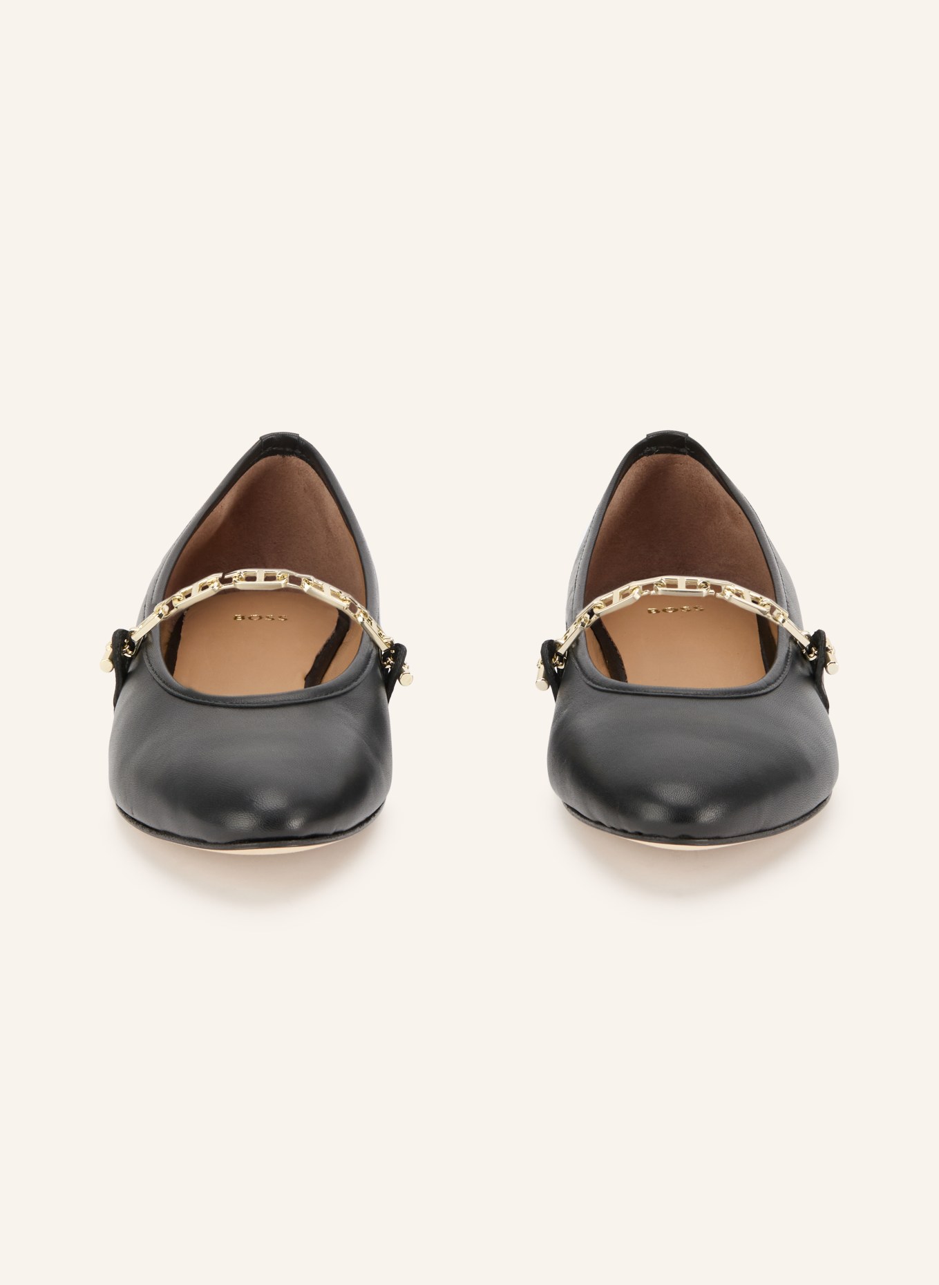 BOSS Mary-Jane-Ballerinas SILVYE: SCHWARZ / GOLD