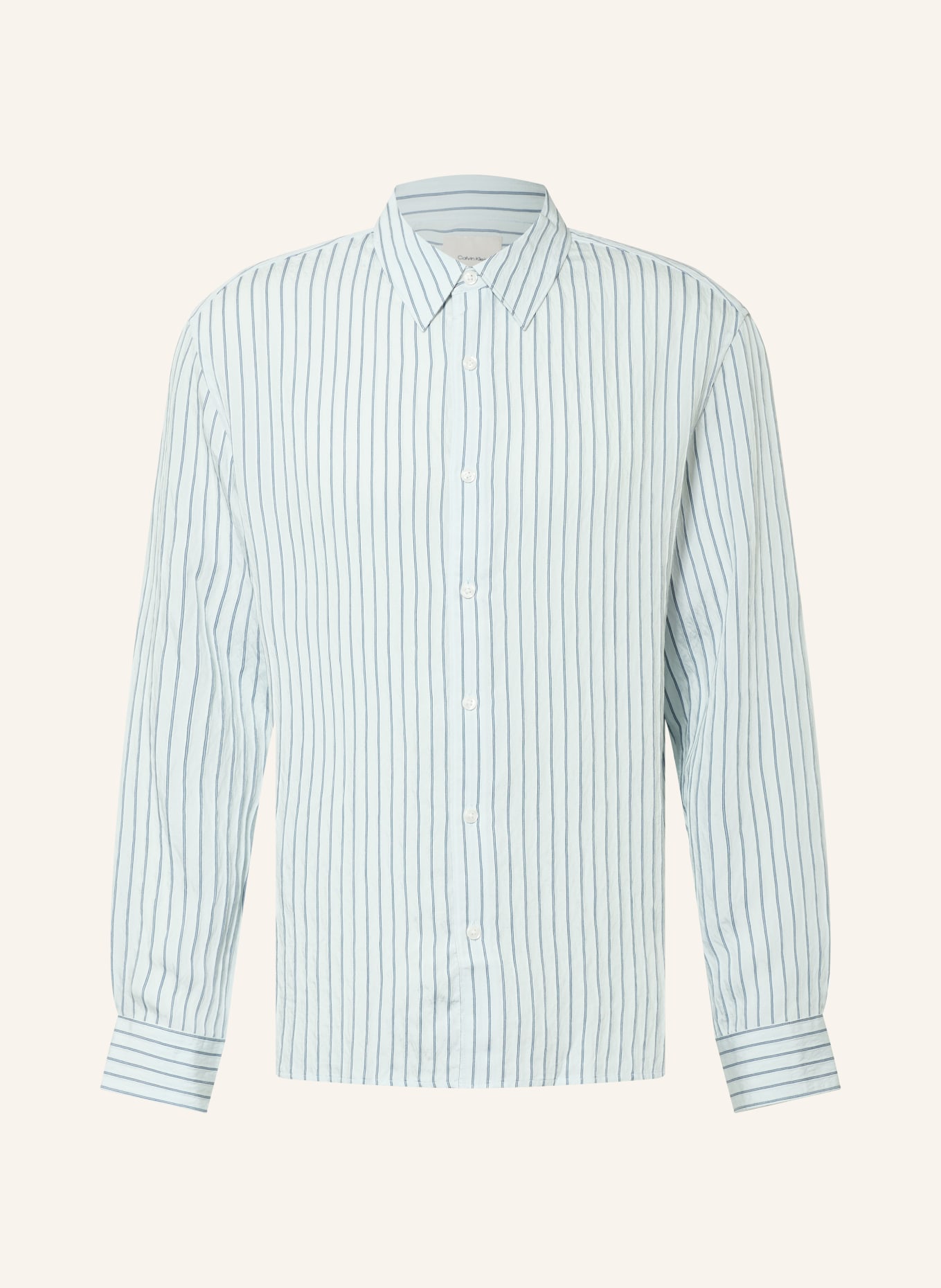 Calvin Klein Easy Fit Shirt: LIGHT BLUE / DARK BLUE