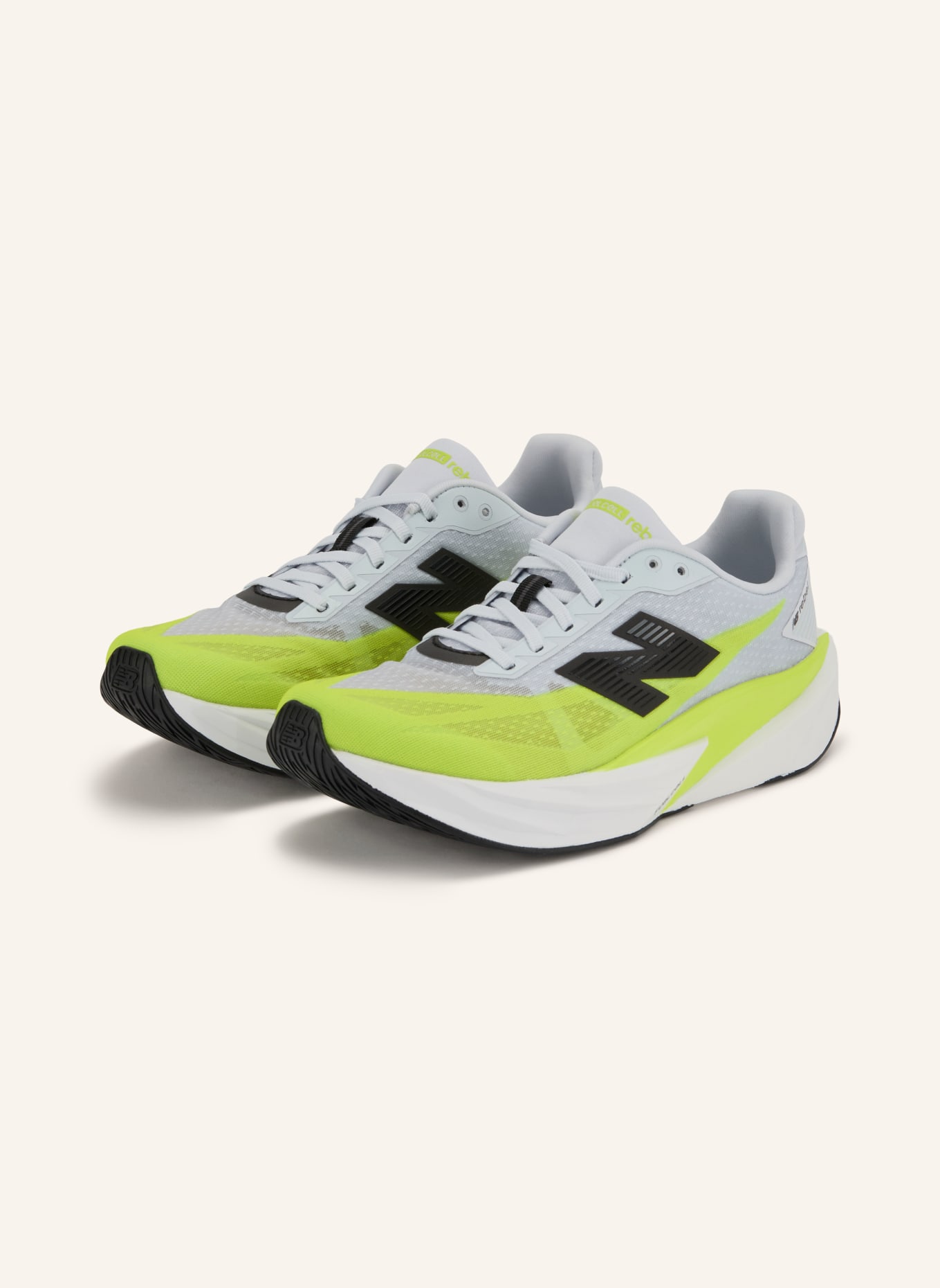 new balance Buty do biegania FUELCELL REBEL: JASKRAWY ŻÓŁTY / JASNOCZARY / CZARNY