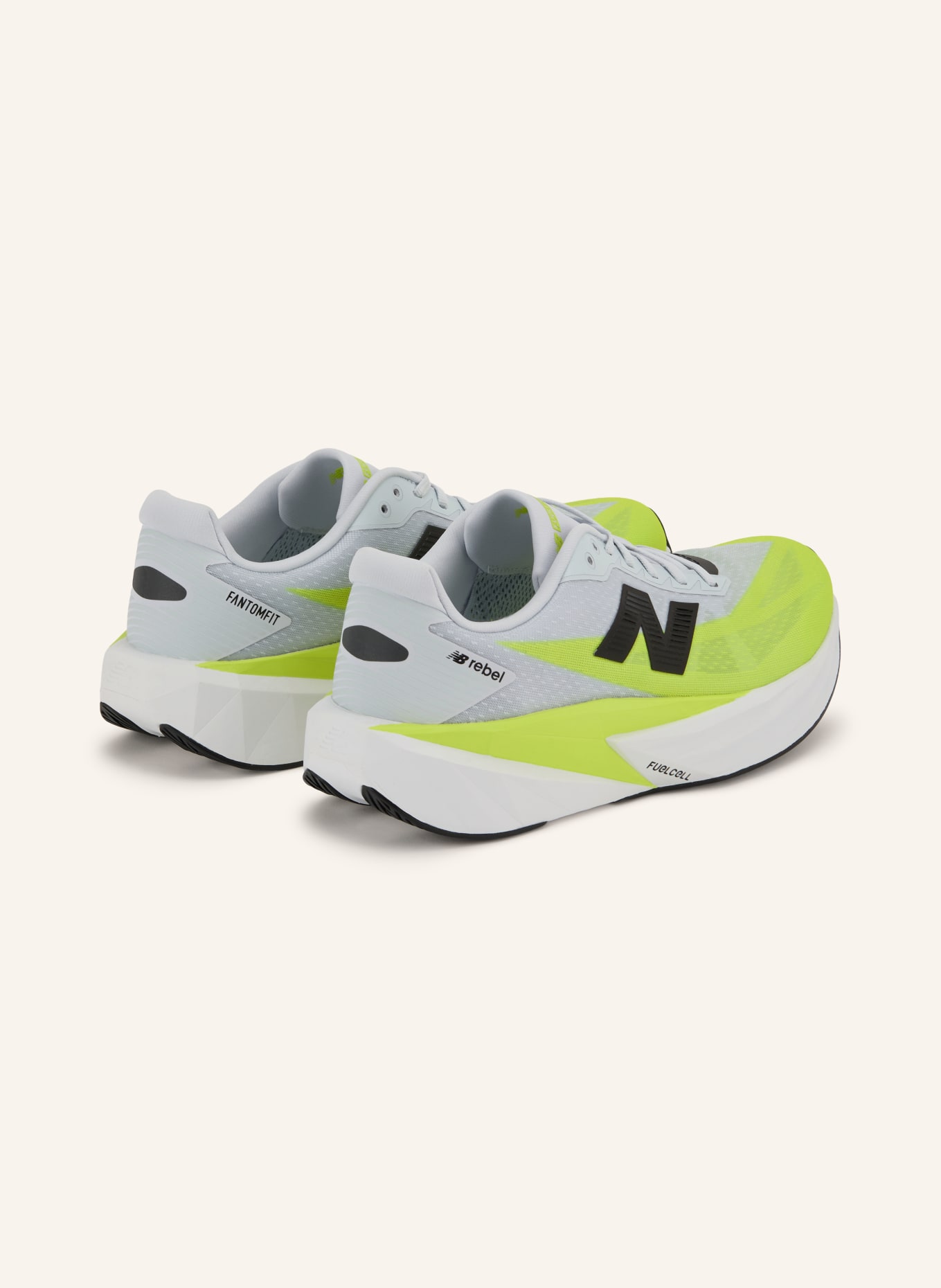 new balance Buty do biegania FUELCELL REBEL: JASKRAWY ŻÓŁTY / JASNOCZARY / CZARNY