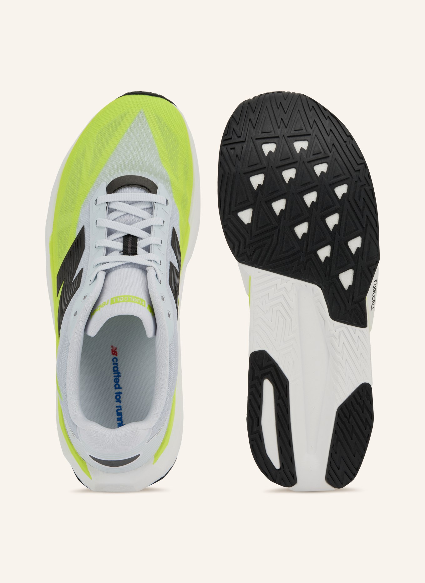 new balance Buty do biegania FUELCELL REBEL: JASKRAWY ŻÓŁTY / JASNOCZARY / CZARNY