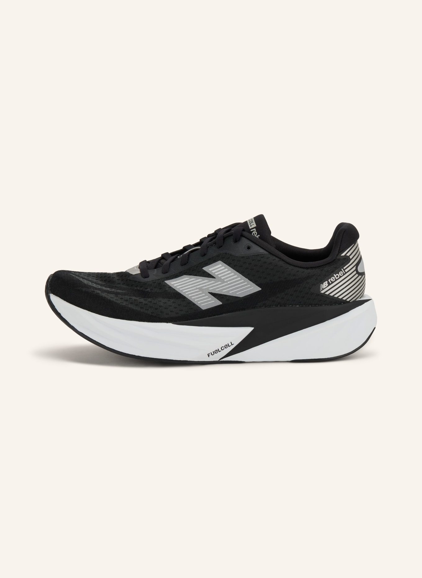 new balance Buty do biegania FUELCELL REBEL: CZARNY / SREBRNY