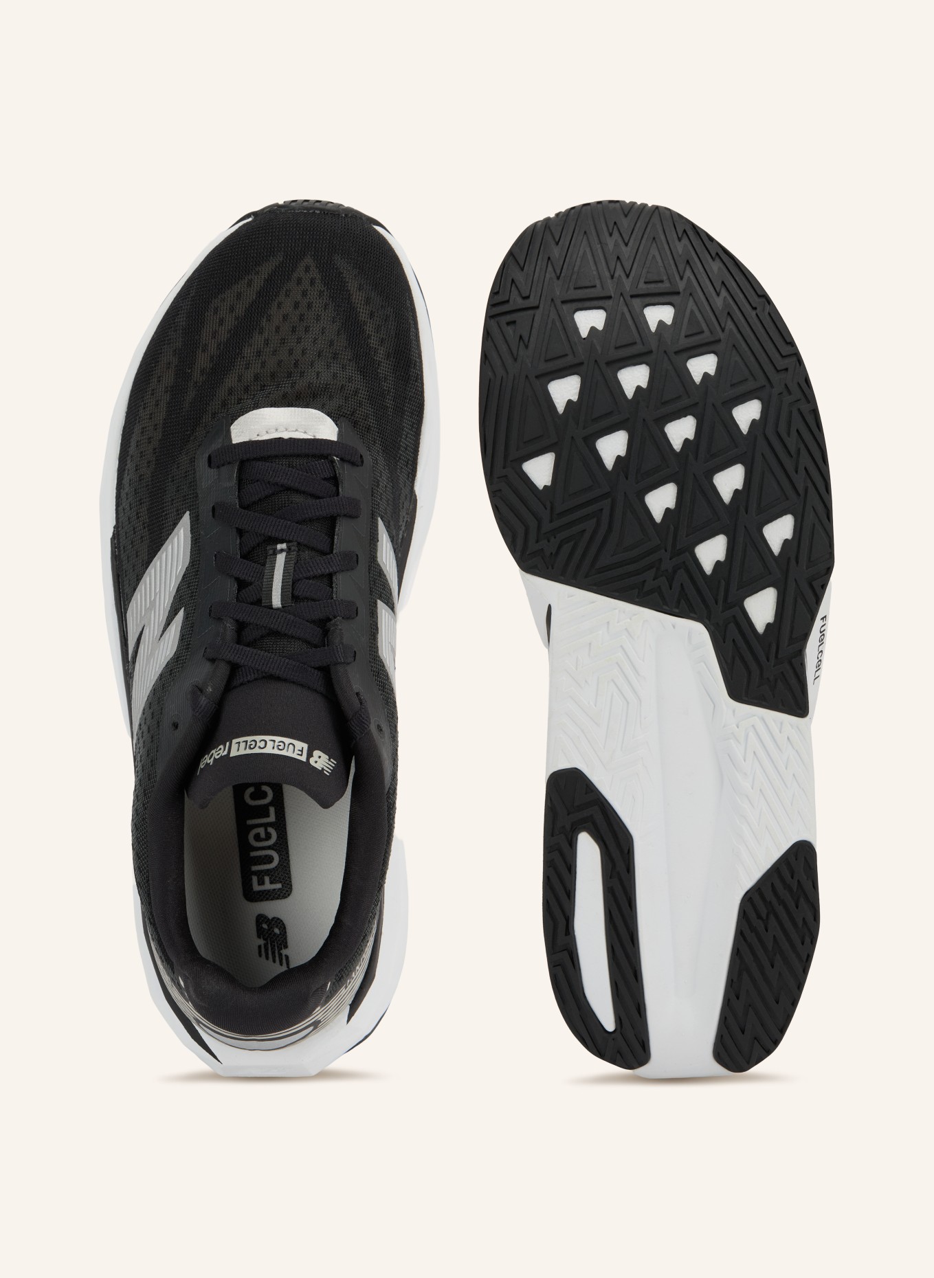 new balance Buty do biegania FUELCELL REBEL: CZARNY / SREBRNY