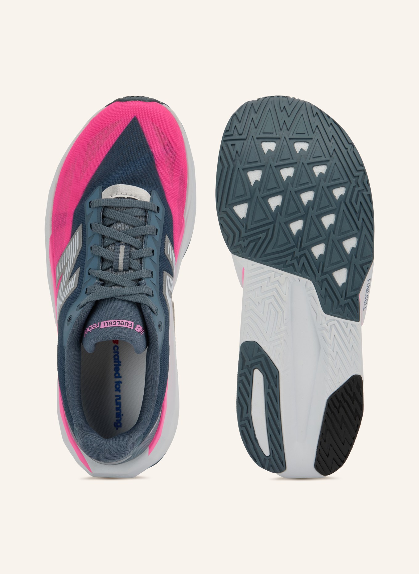 new balance FUELCELL REBEL Running Shoes: NEON PINK / DARK GRAY