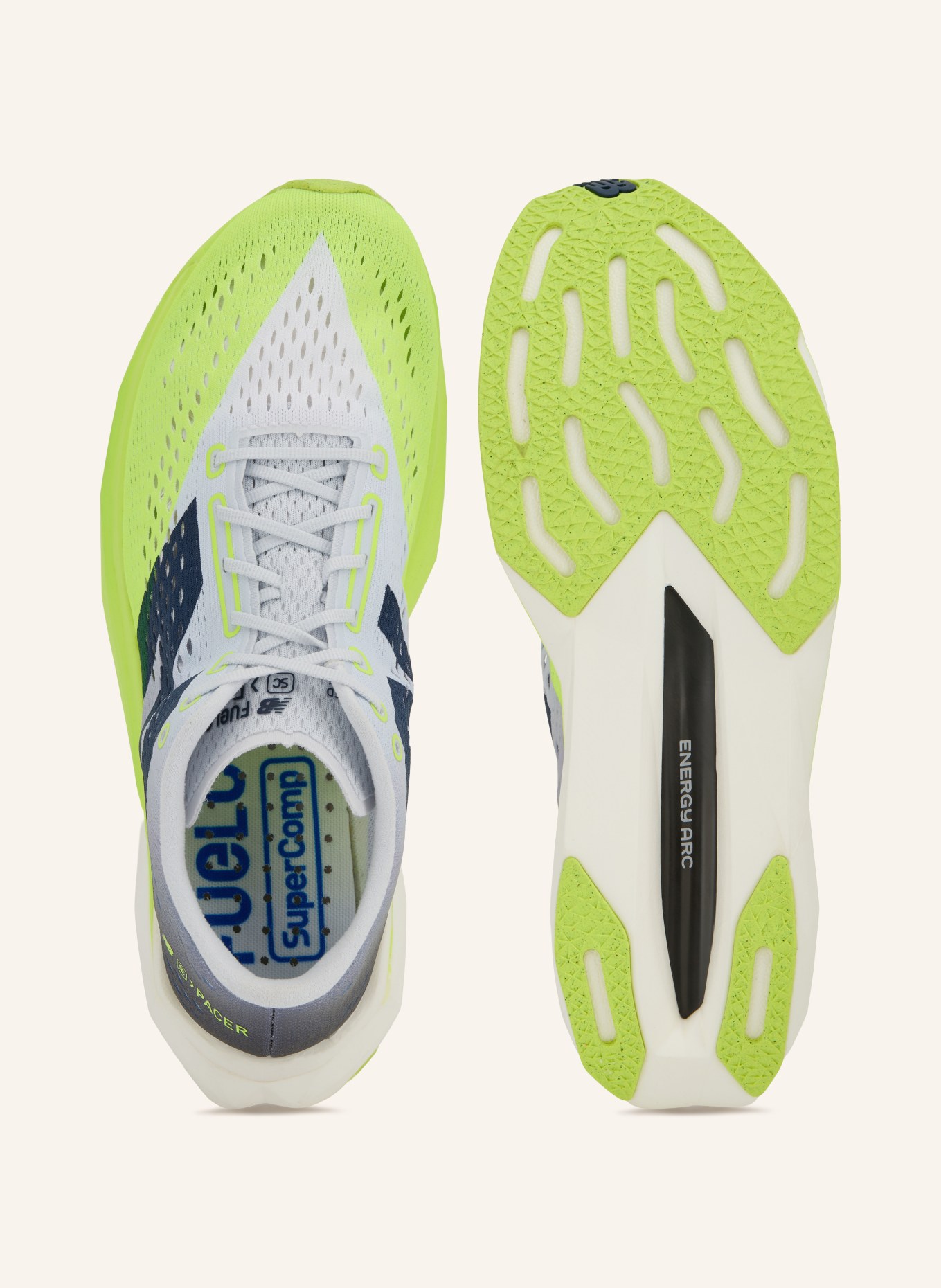 new balance Buty do biegania SUPERCOMP PACER: JASKRAWY ŻÓŁTY / JASNOCZARY / CZARNY