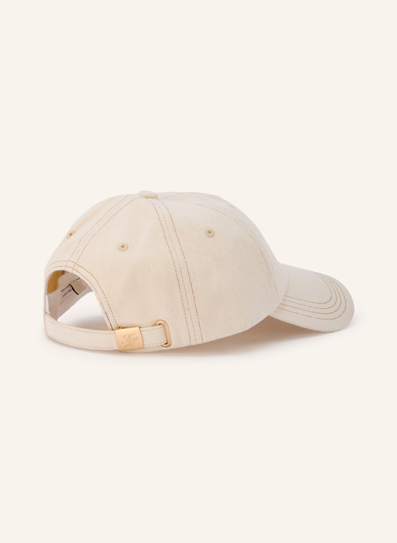 TOMMY HILFIGER Cap: BEIGE / DUNKELBRAUN