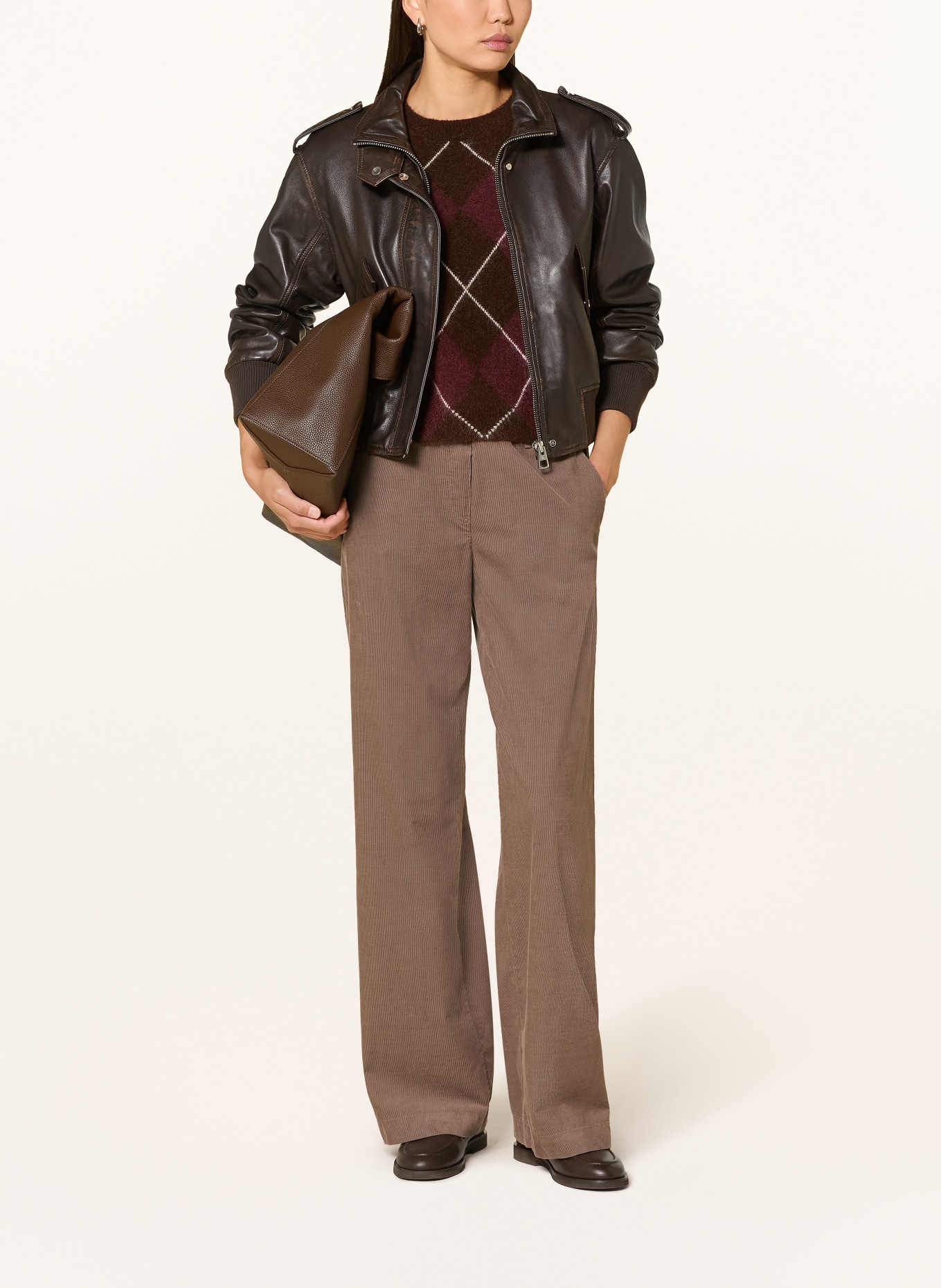 BRAX Cordbroek MAINE: TAUPE