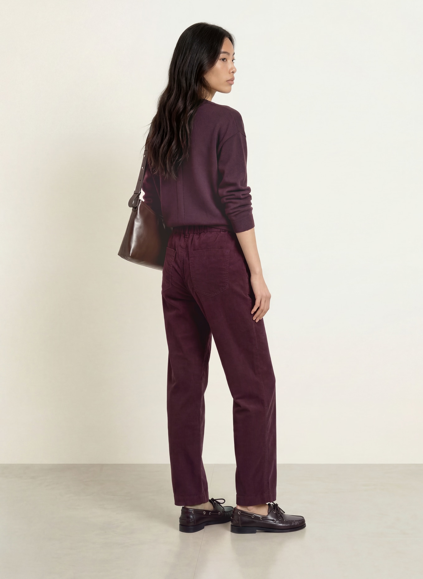 BRAX Cordbroek MAINE: DONKERROOD