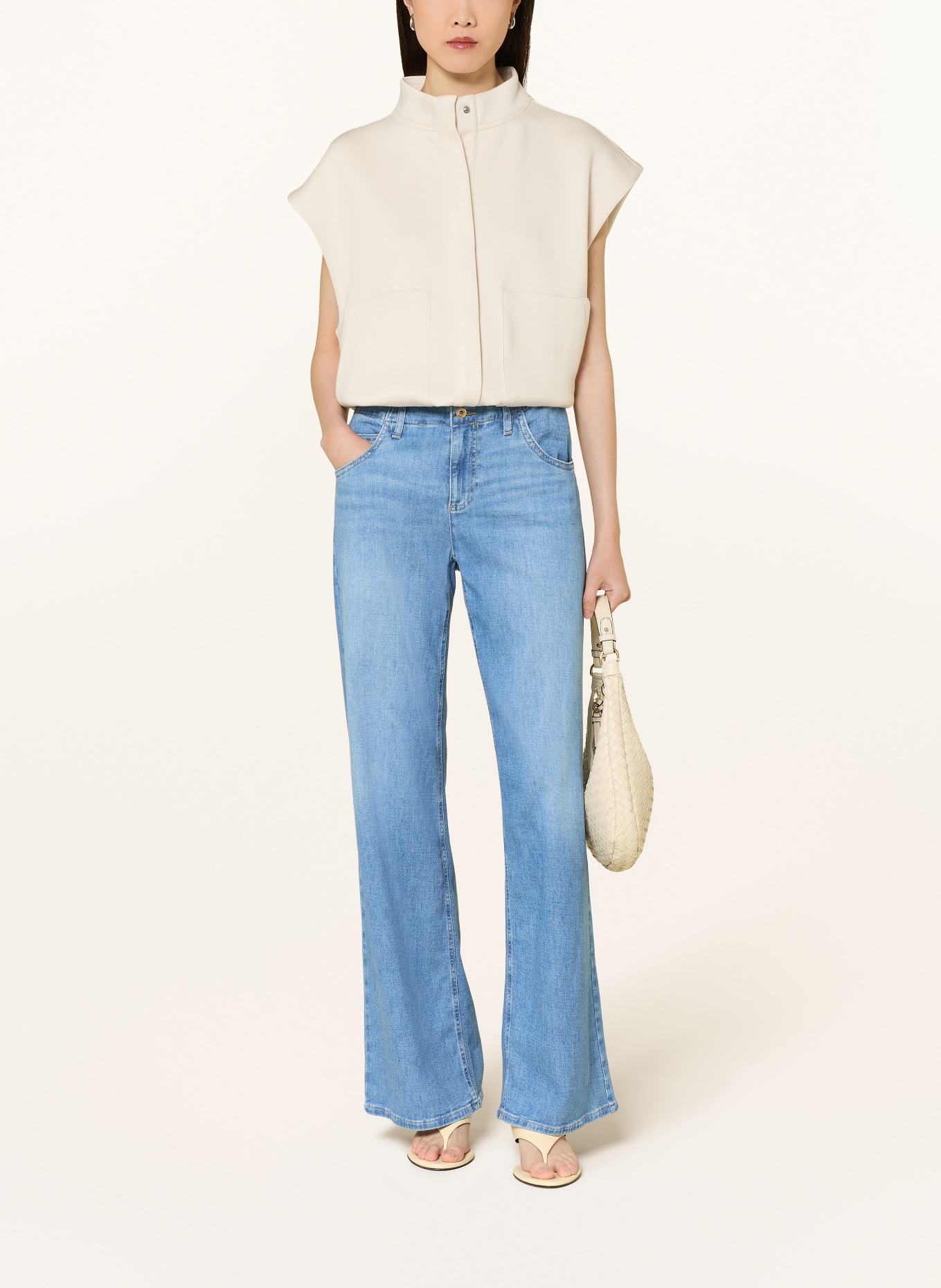 BRAX Wide Leg Jeans MAINE: 19 USED LIGHT VINTAGE BLUE