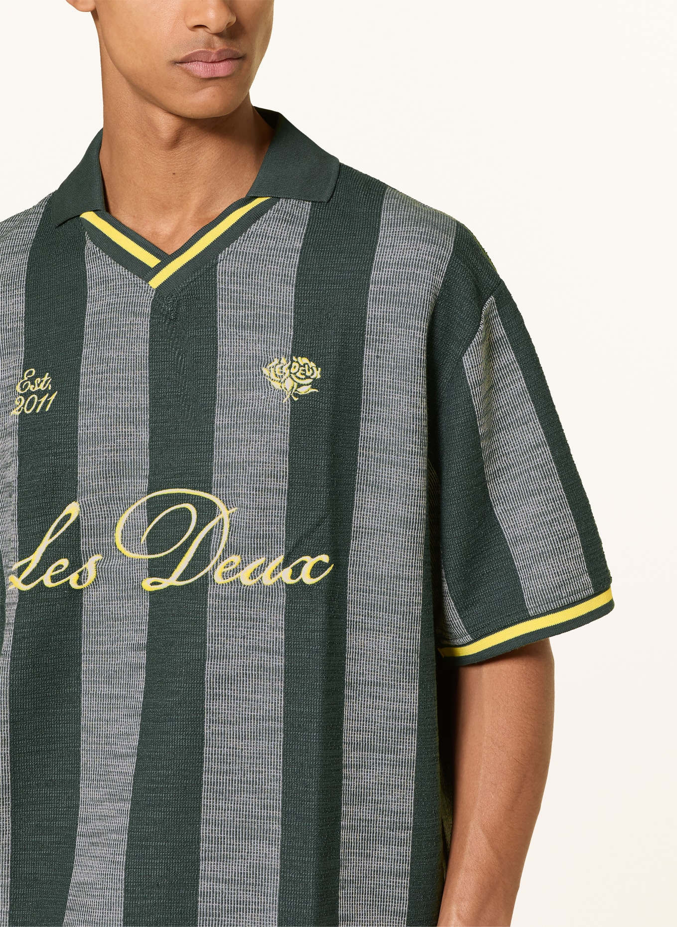 LES DEUX T-shirt: GROEN / JAUNE / BLANC