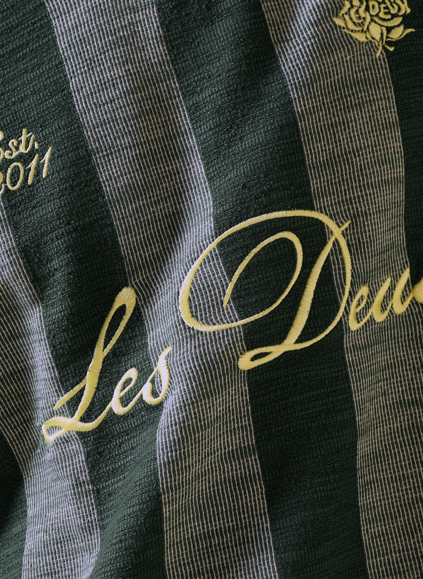 LES DEUX T-shirt: GROEN / JAUNE / BLANC