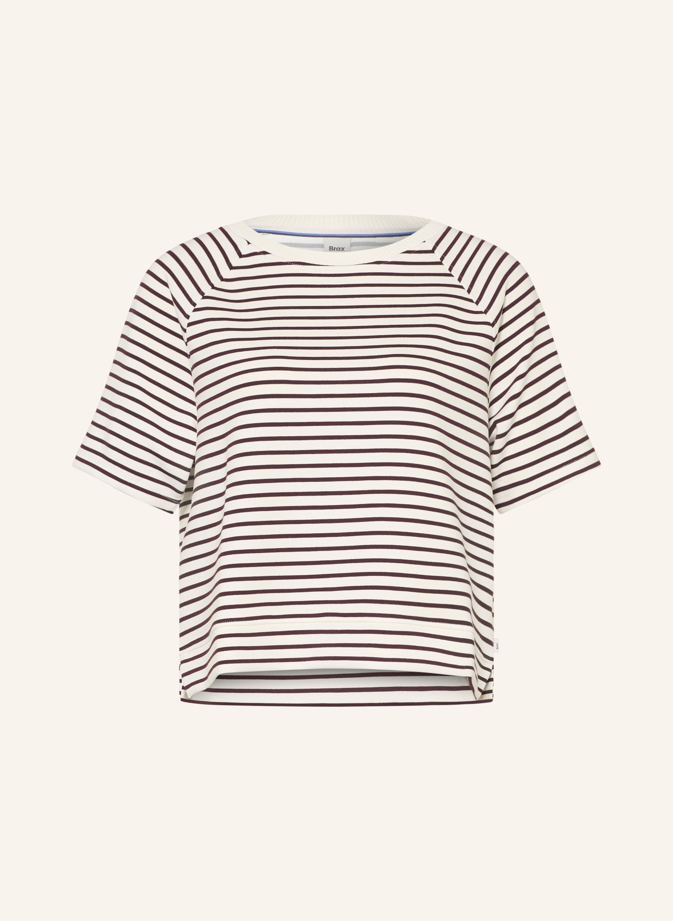BRAX T-shirt BAILEE: WIT / ZWART