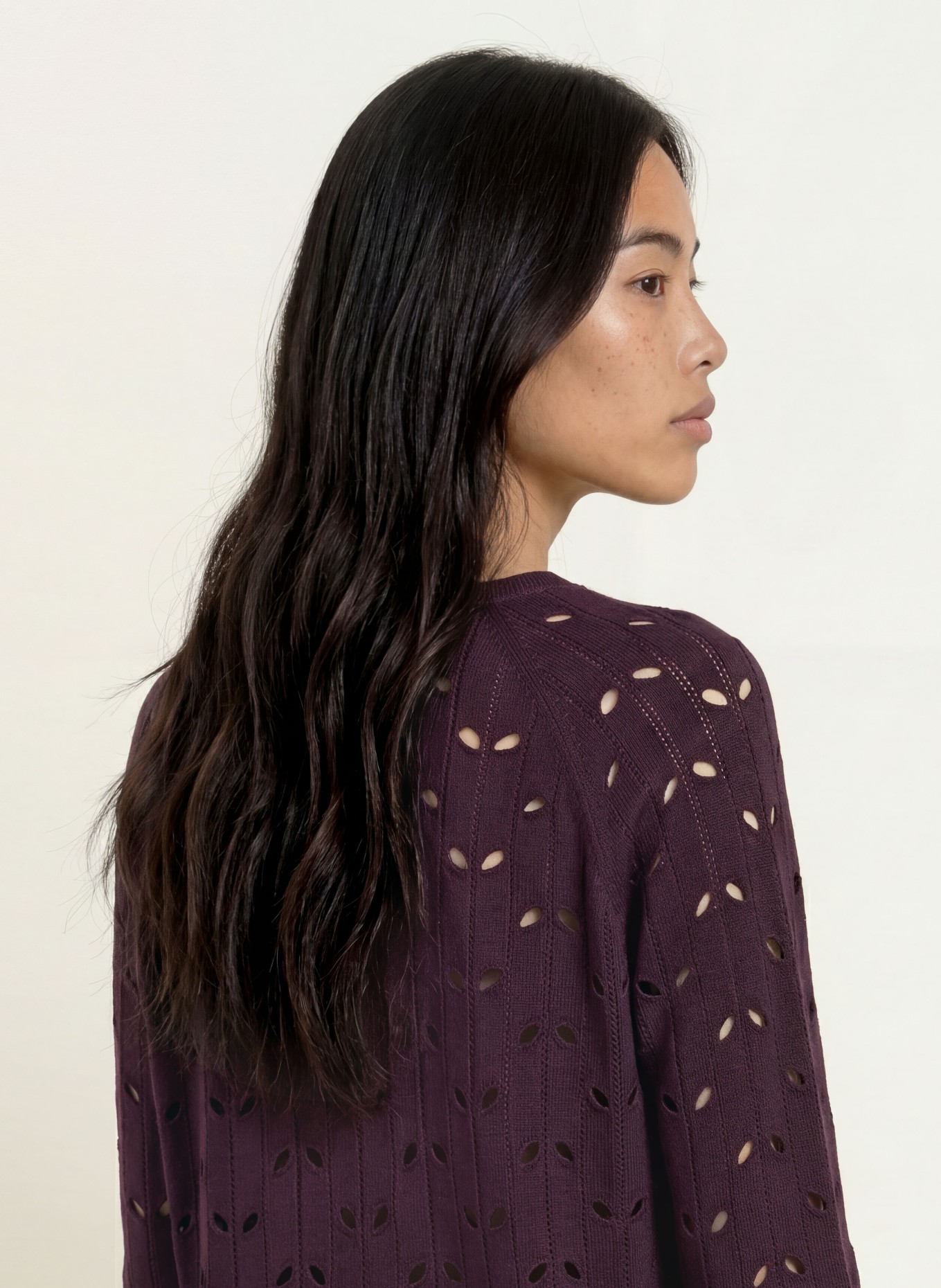 BRAX Pullover NALA mit 3/4-Arm: DUNKELROT