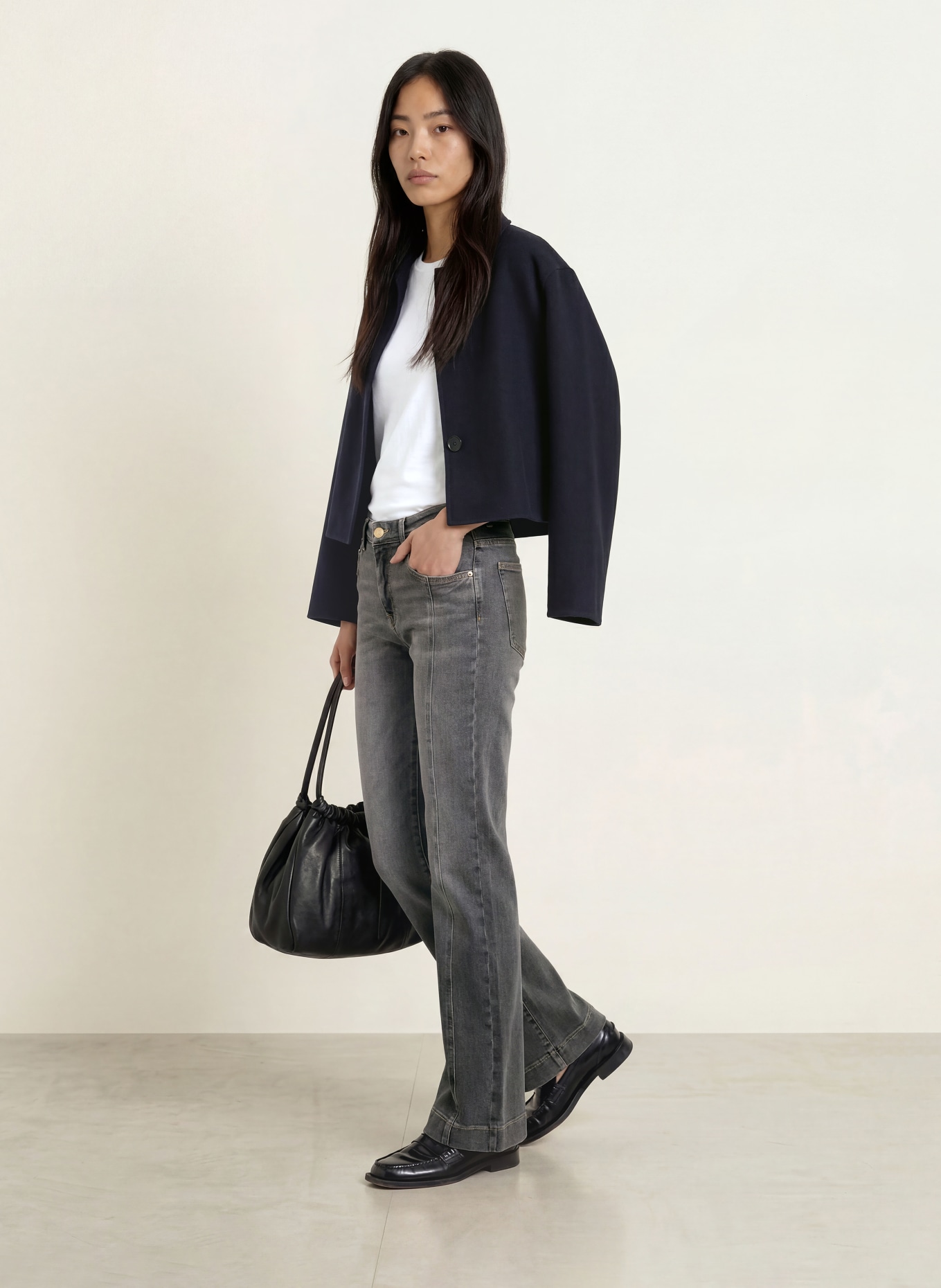 BRAX Jeans med brede ben MAINE: 09 USED GREY