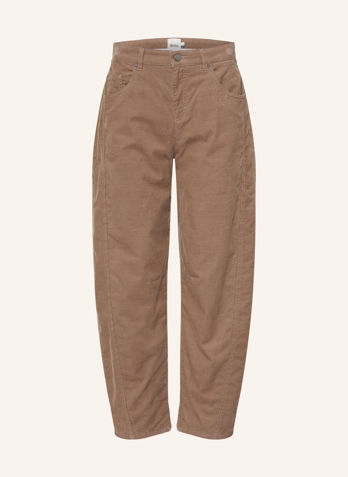BRAX 7/8-Hose MEGAN aus Cord: TAUPE