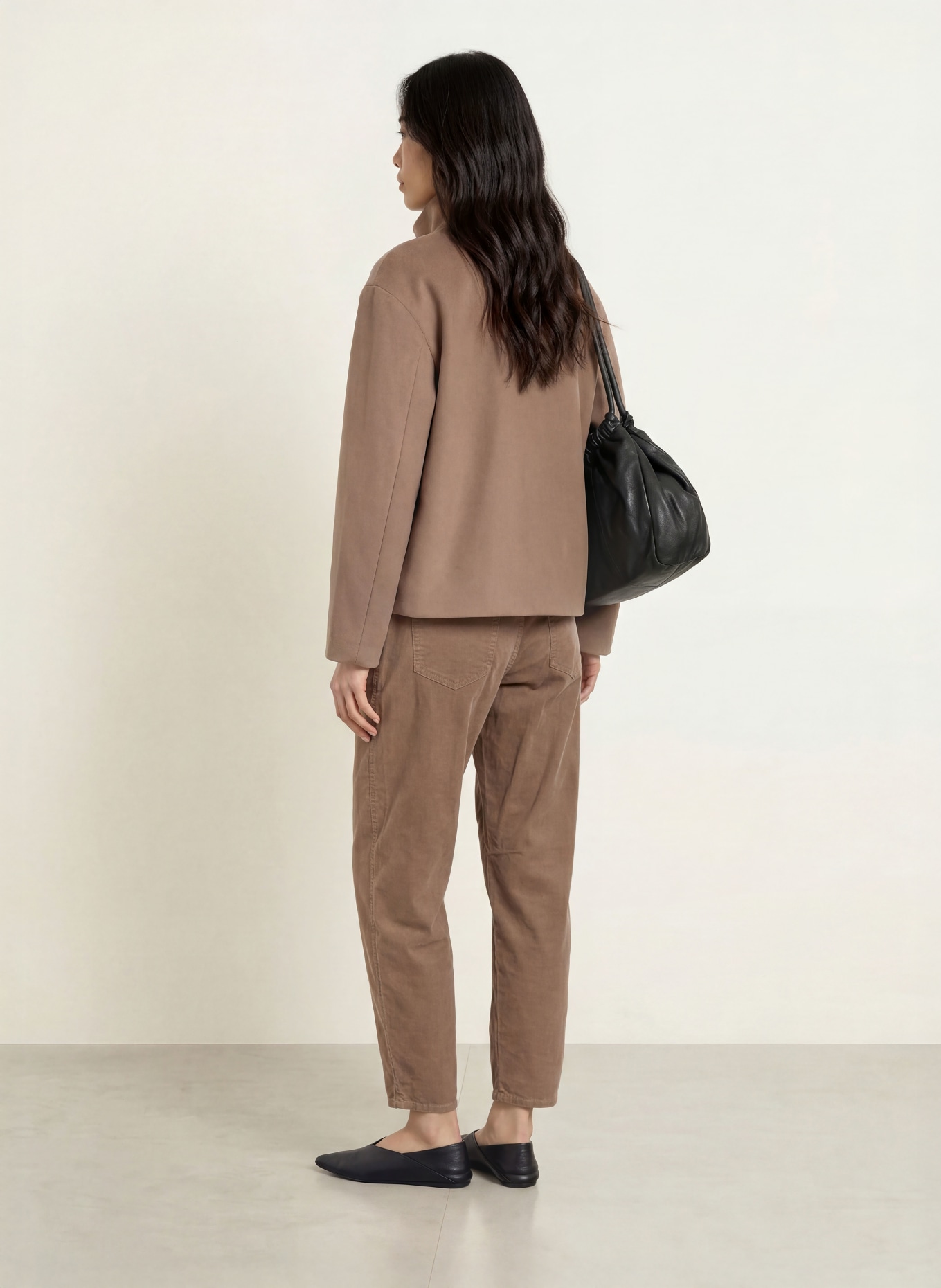 BRAX 7/8-Hose MEGAN aus Cord: TAUPE