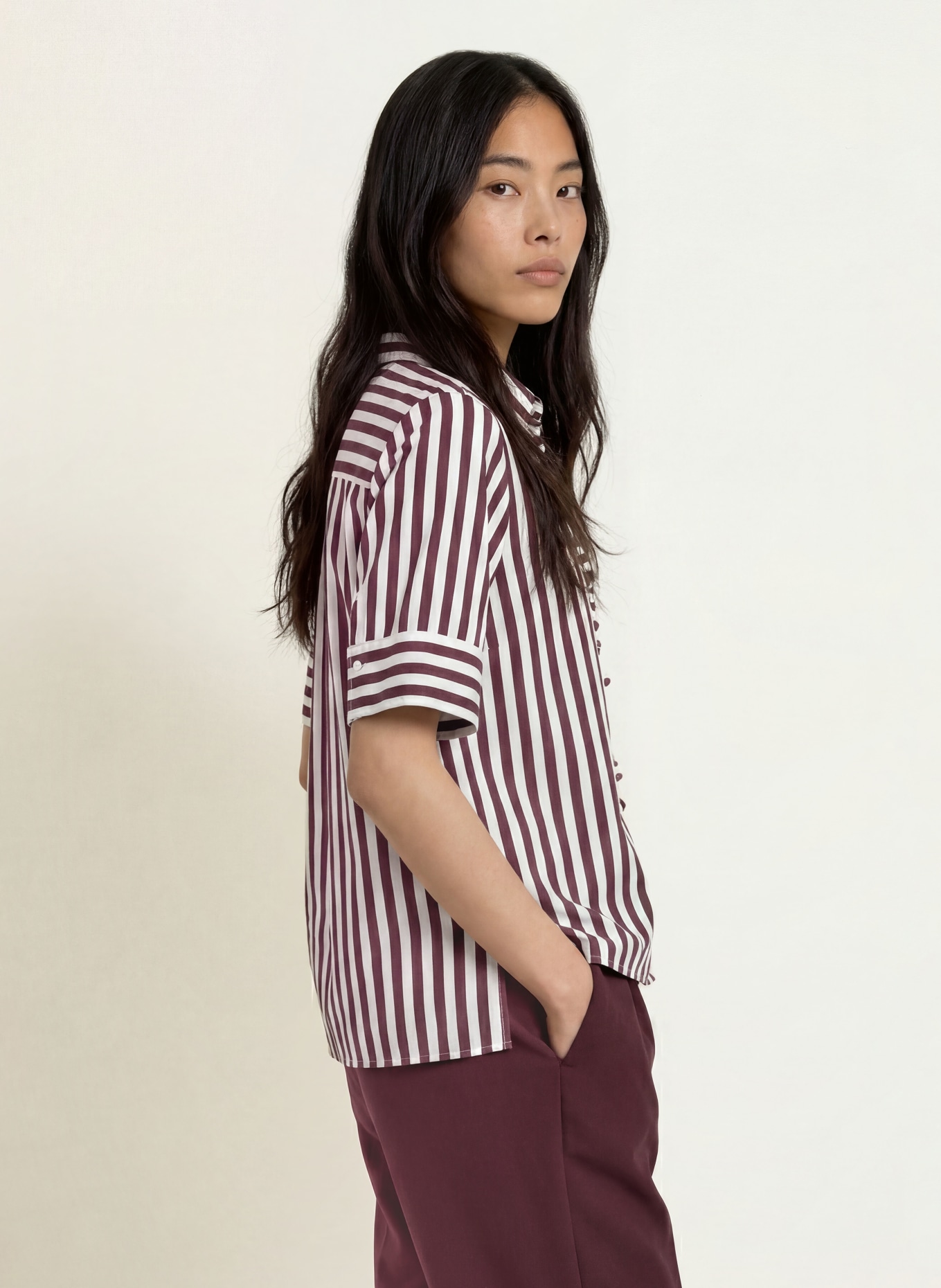 BRAX Hemdbluse VICA FRIL mit Rüschen