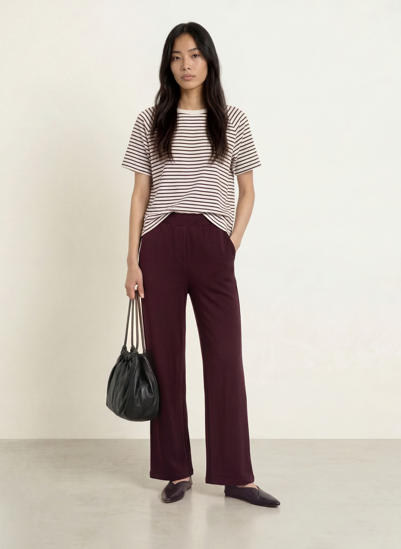 BRAX Marlene-broek MAINE: DONKERPAARS