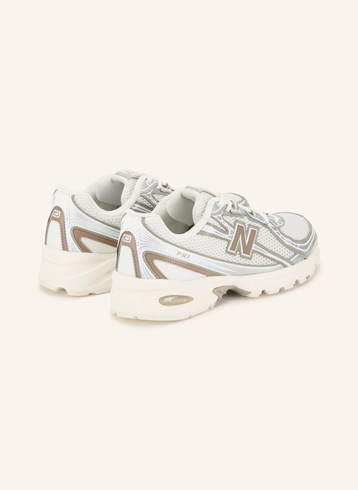 new balance Sneaker 740: ECRU / SILBER / TAUPE
