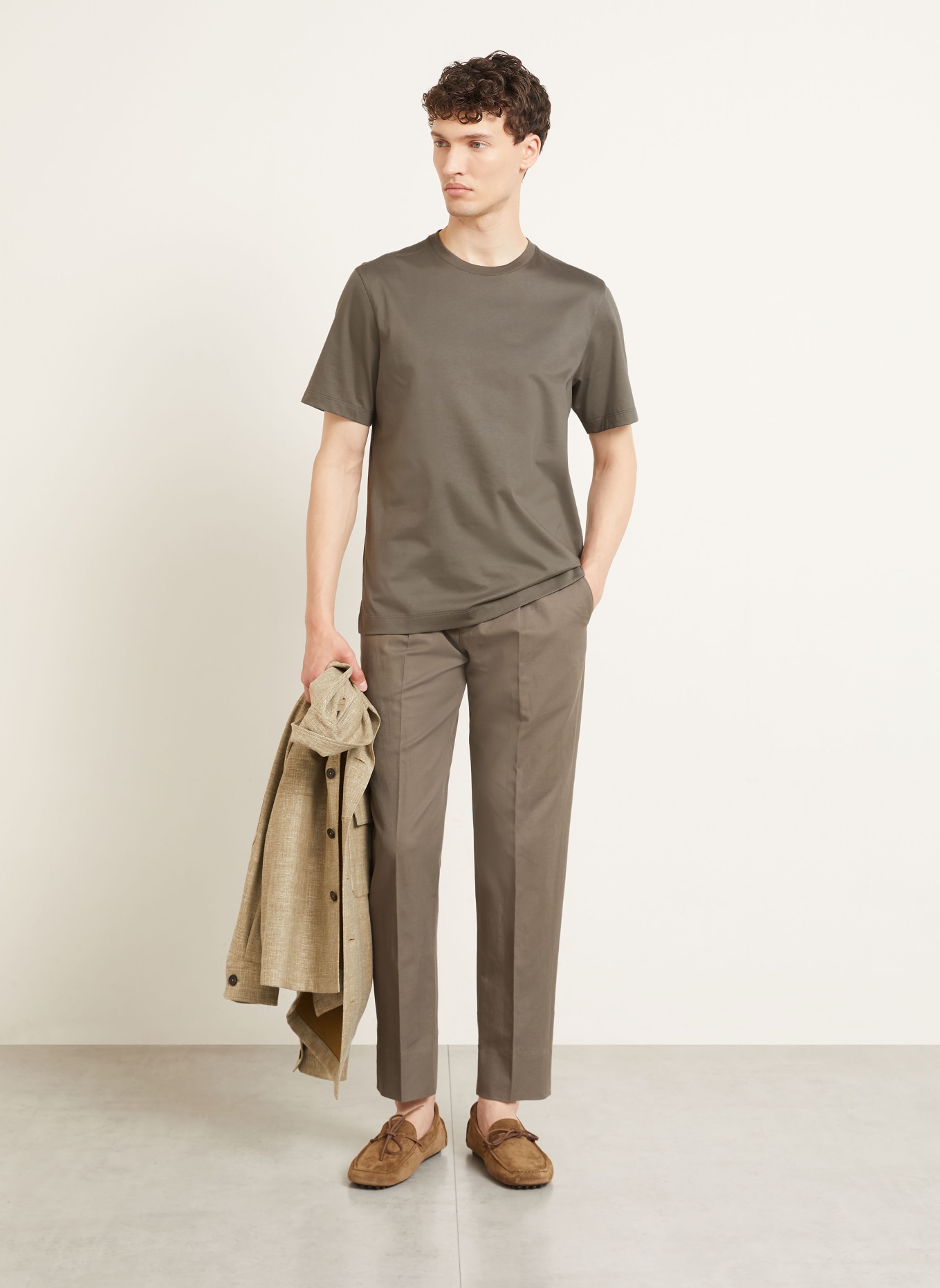 ZEGNA T-Shirt: KHAKI