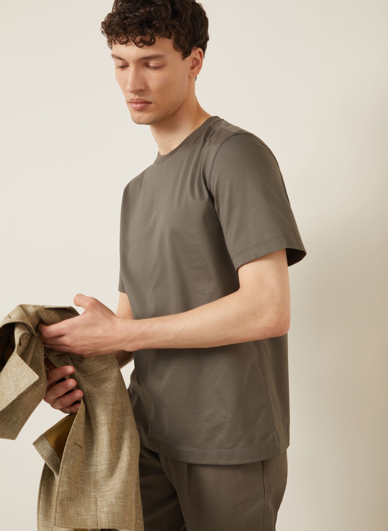 ZEGNA T-Shirt: KHAKI