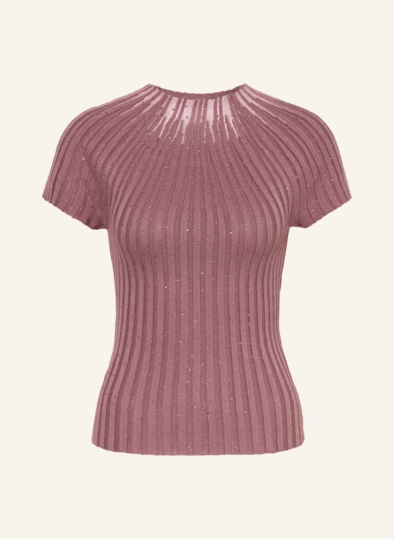 GUESS Knit shirt with rhinestones: DUSKY PINK