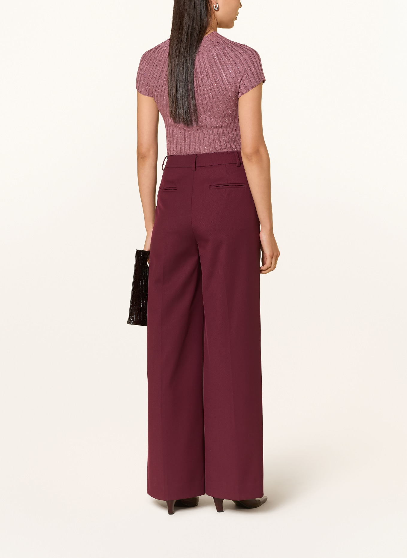 GUESS Knit shirt with rhinestones: DUSKY PINK