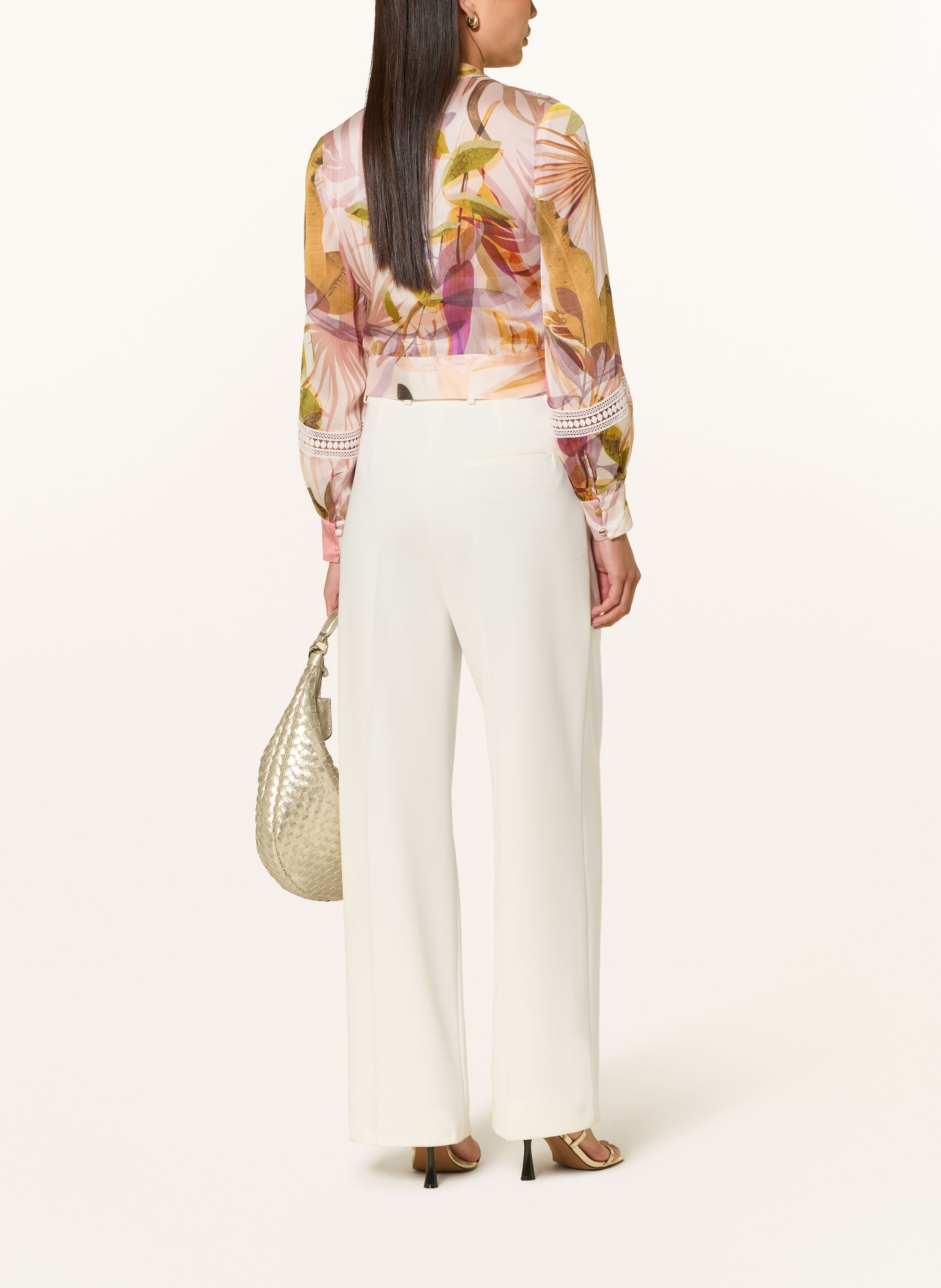 GUESS Bluse ZAHARA: CREME / HELLLILA / HELLROT