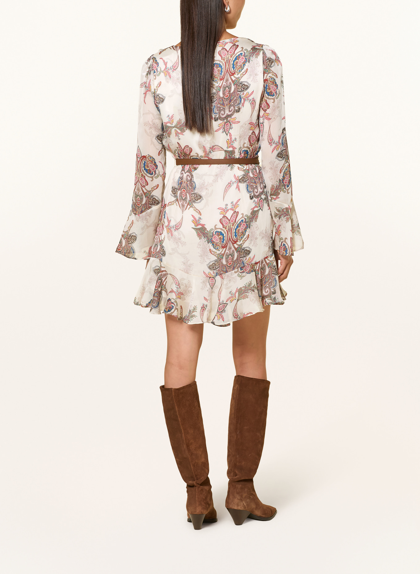 GUESS Robe EMY: BLANC / ROUGE / VERT