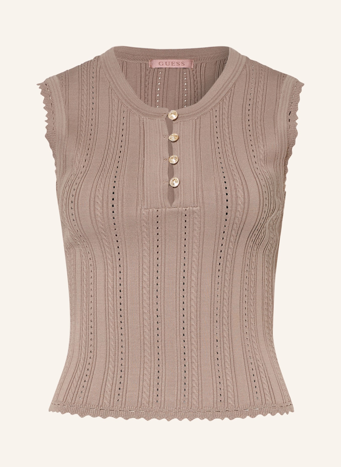 GUESS Gebreide top CARMEN: BEIGE