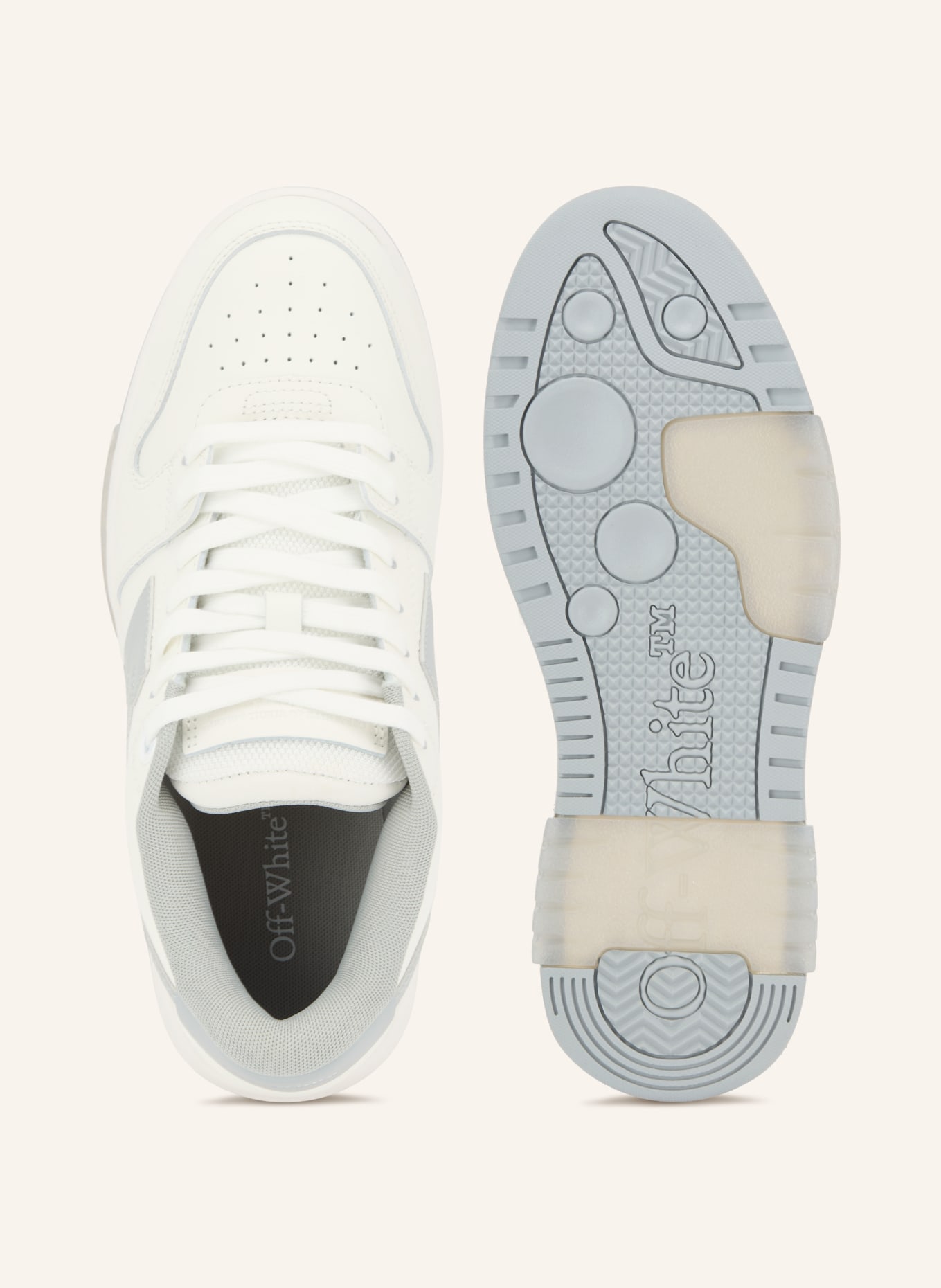 Off-White Sneaker OUT OF OFFICE: HVID / GRÅ