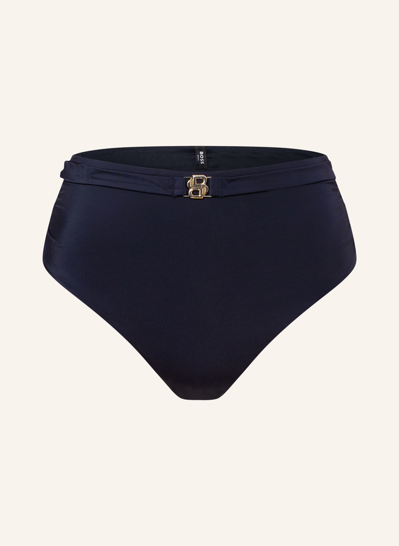 BOSS Bikinibroekje met hoge taille DOUBLE B: DONKERBLAUW