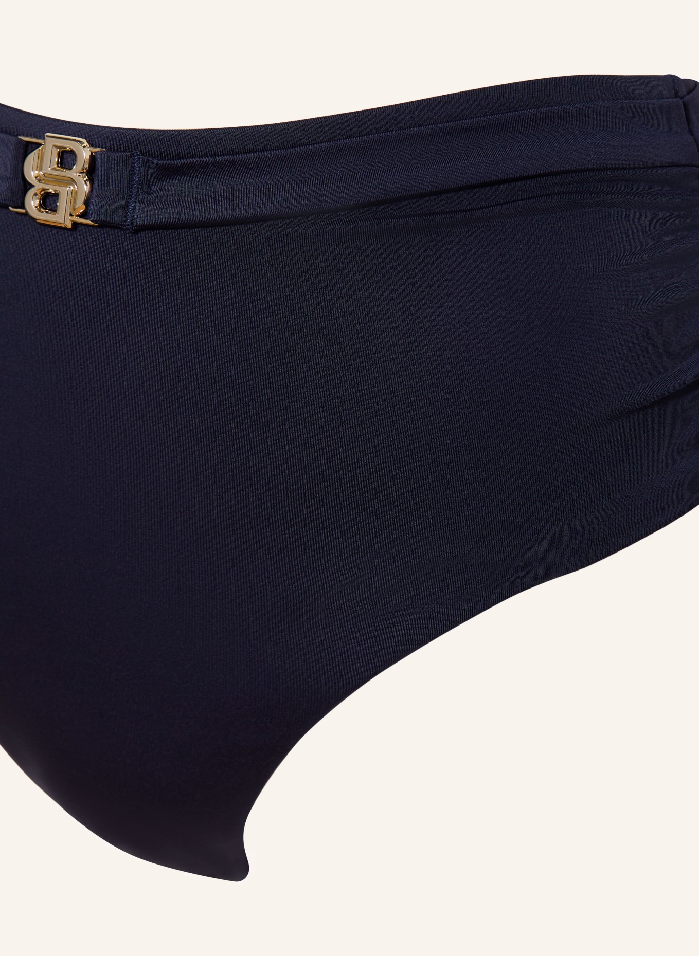 BOSS Bikinibroekje met hoge taille DOUBLE B: DONKERBLAUW