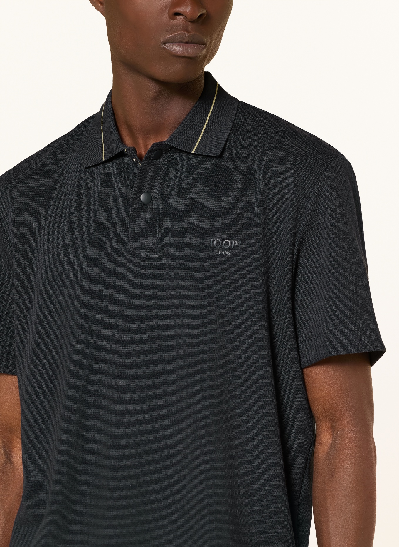 JOOP! JEANS ALASTOR Piqué polo shirt: DARK BLUE / YELLOW