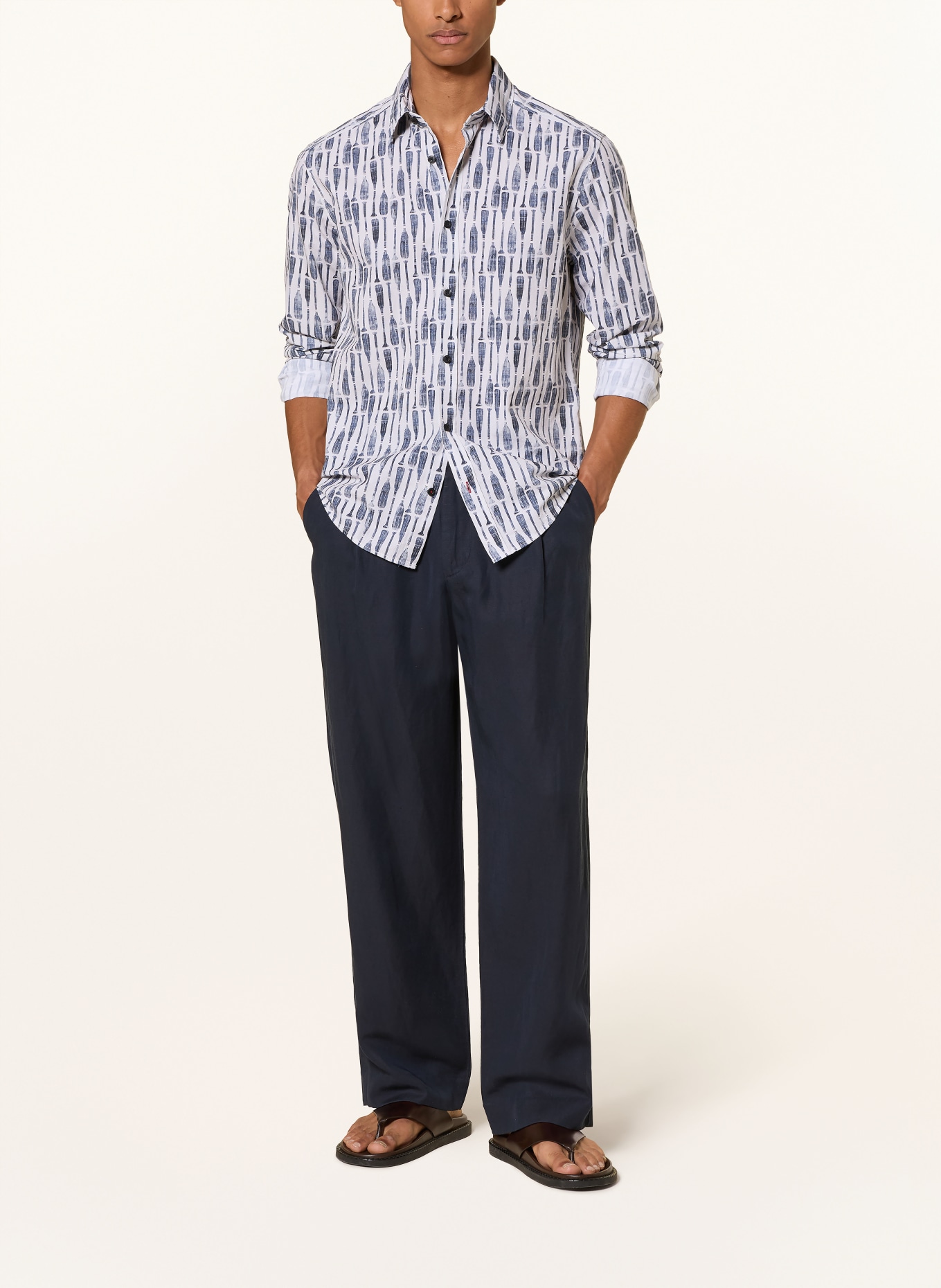JOOP! JEANS Hemd HANSON Regular Fit: WEISS / BLAU