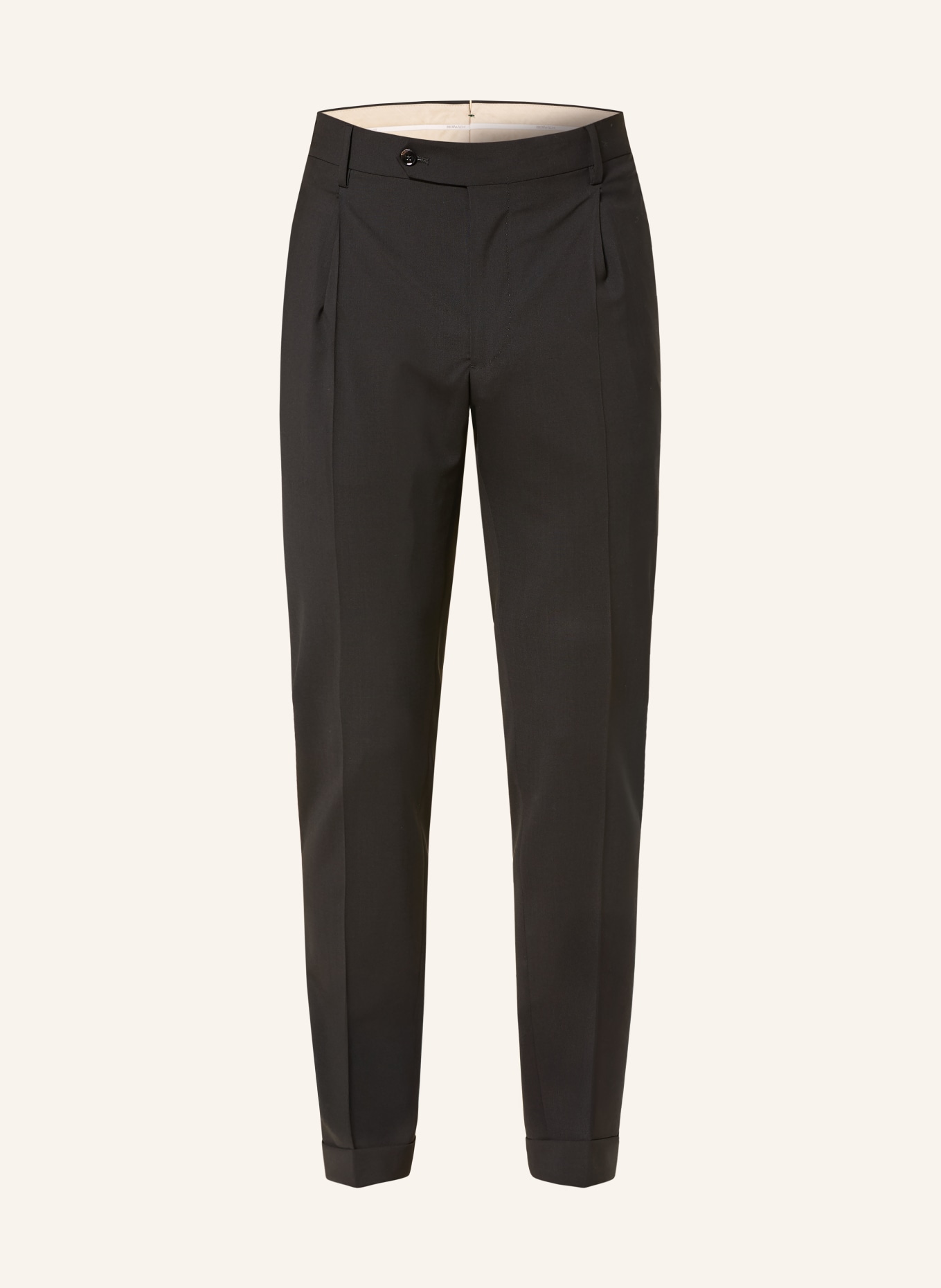 BERWICH Pantalon Contemporary Fit: ZWART
