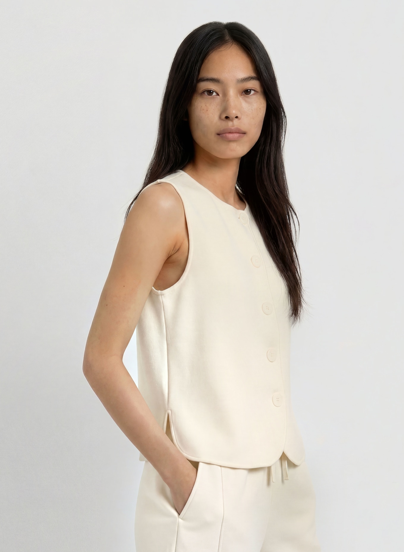 VARLEY Sweatweste JOSIE: CREME
