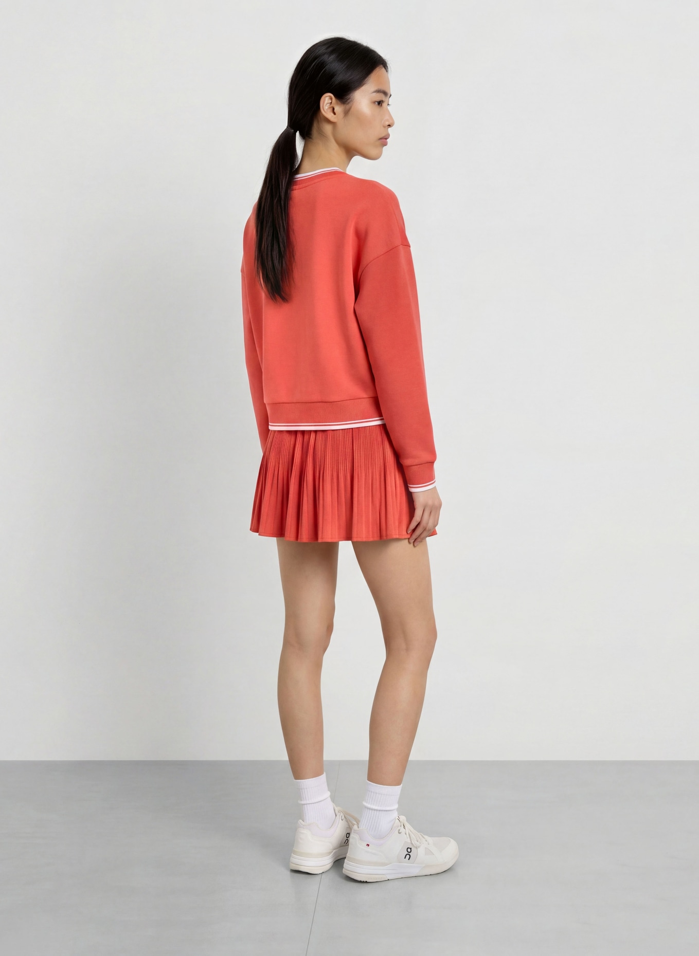 VARLEY Bluza BLITHE: JASNOCZERWONY / BIAŁY