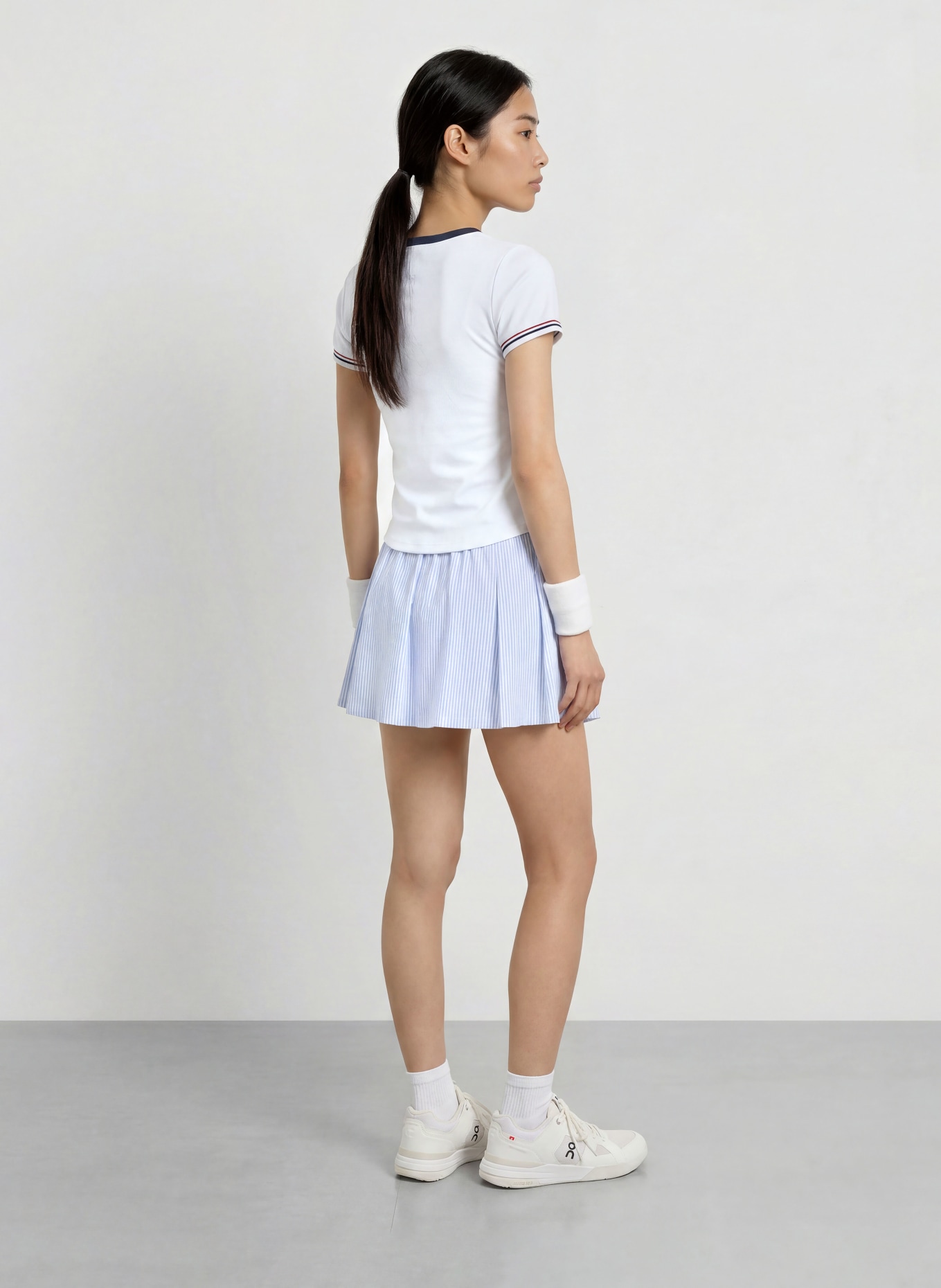 VARLEY Funktionsshirt GLEADLE: WEISS / DUNKELROT / DUNKELBLAU