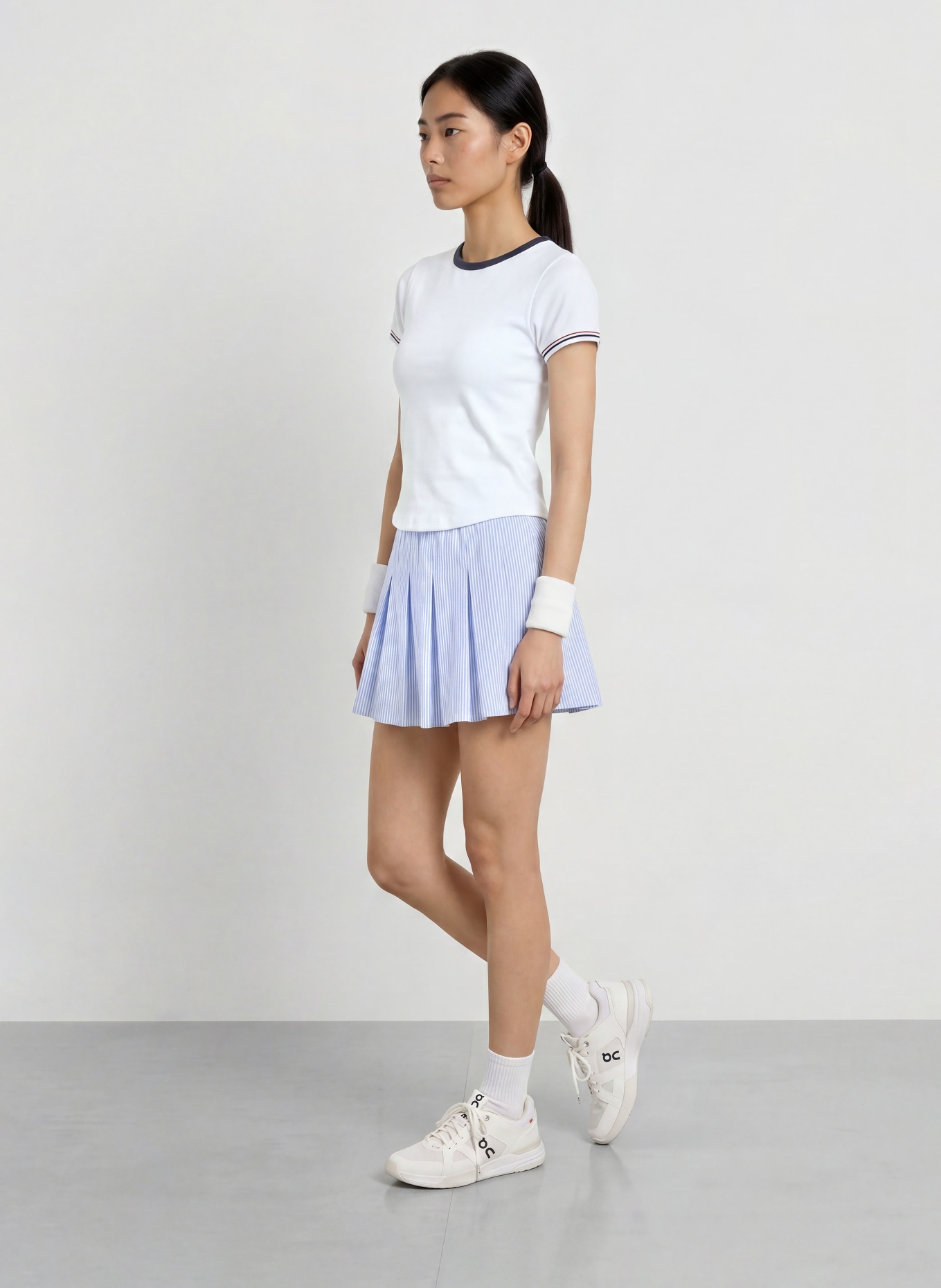 VARLEY Funktionsshirt GLEADLE: WEISS / DUNKELROT / DUNKELBLAU