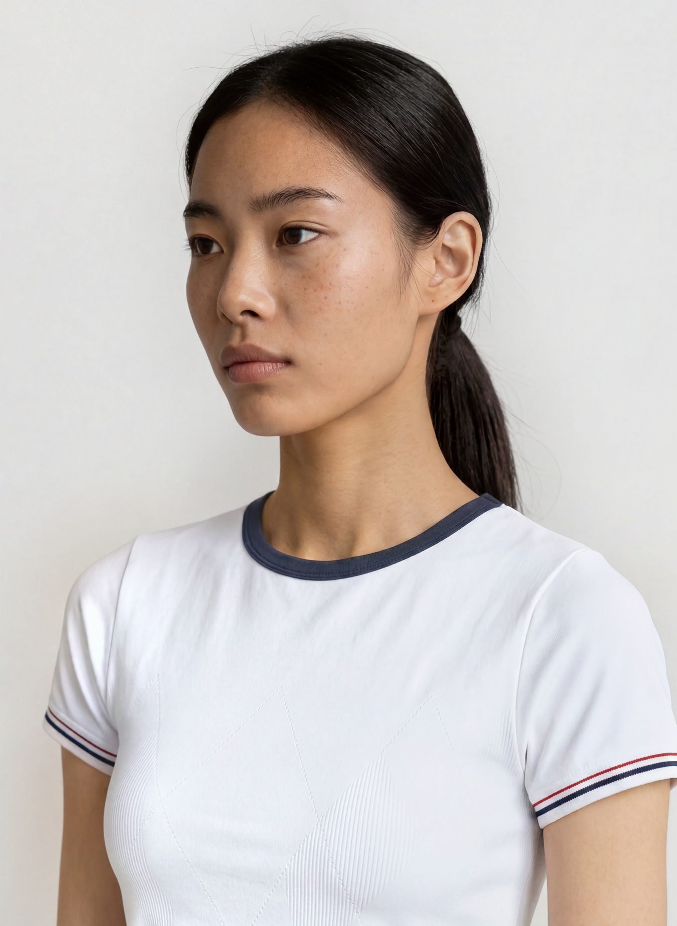VARLEY Funktionsshirt GLEADLE: WEISS / DUNKELROT / DUNKELBLAU