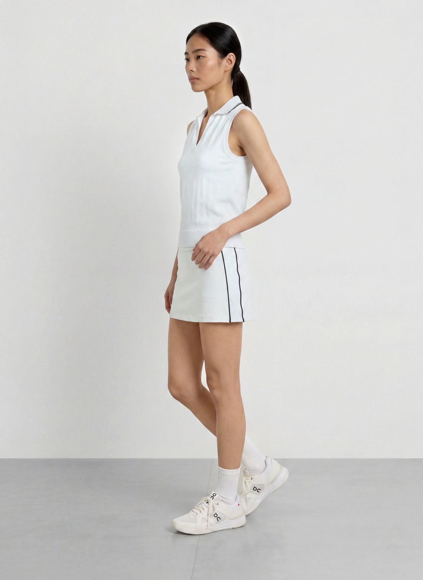 VARLEY Polo en maille MARIT: BLANC