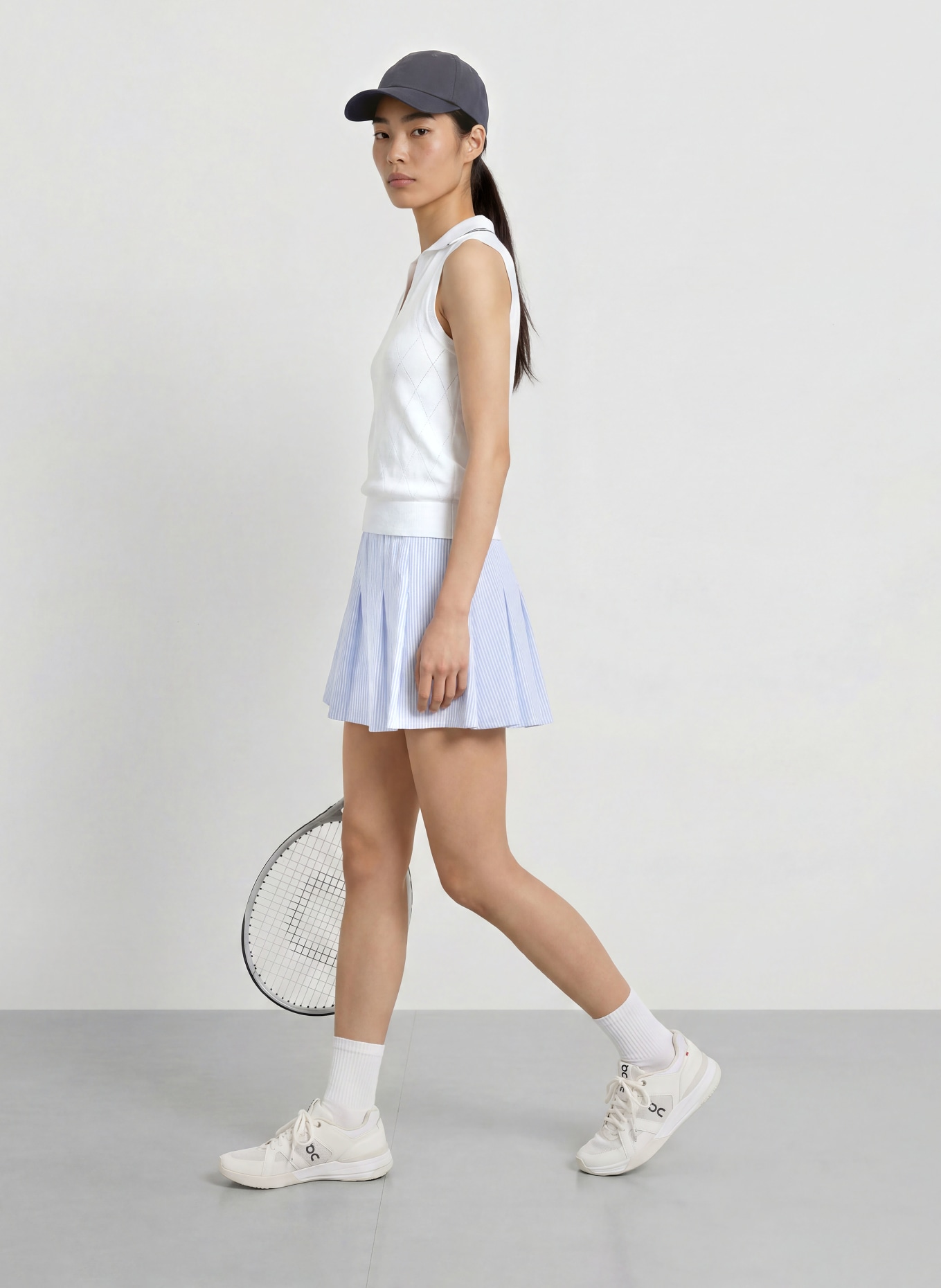 VARLEY Tennisrok TOYAH: LICHTBLAUW / WIT
