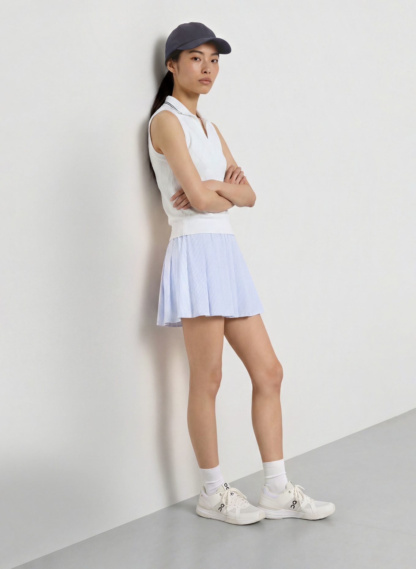 VARLEY Tennisrok TOYAH: LICHTBLAUW / WIT
