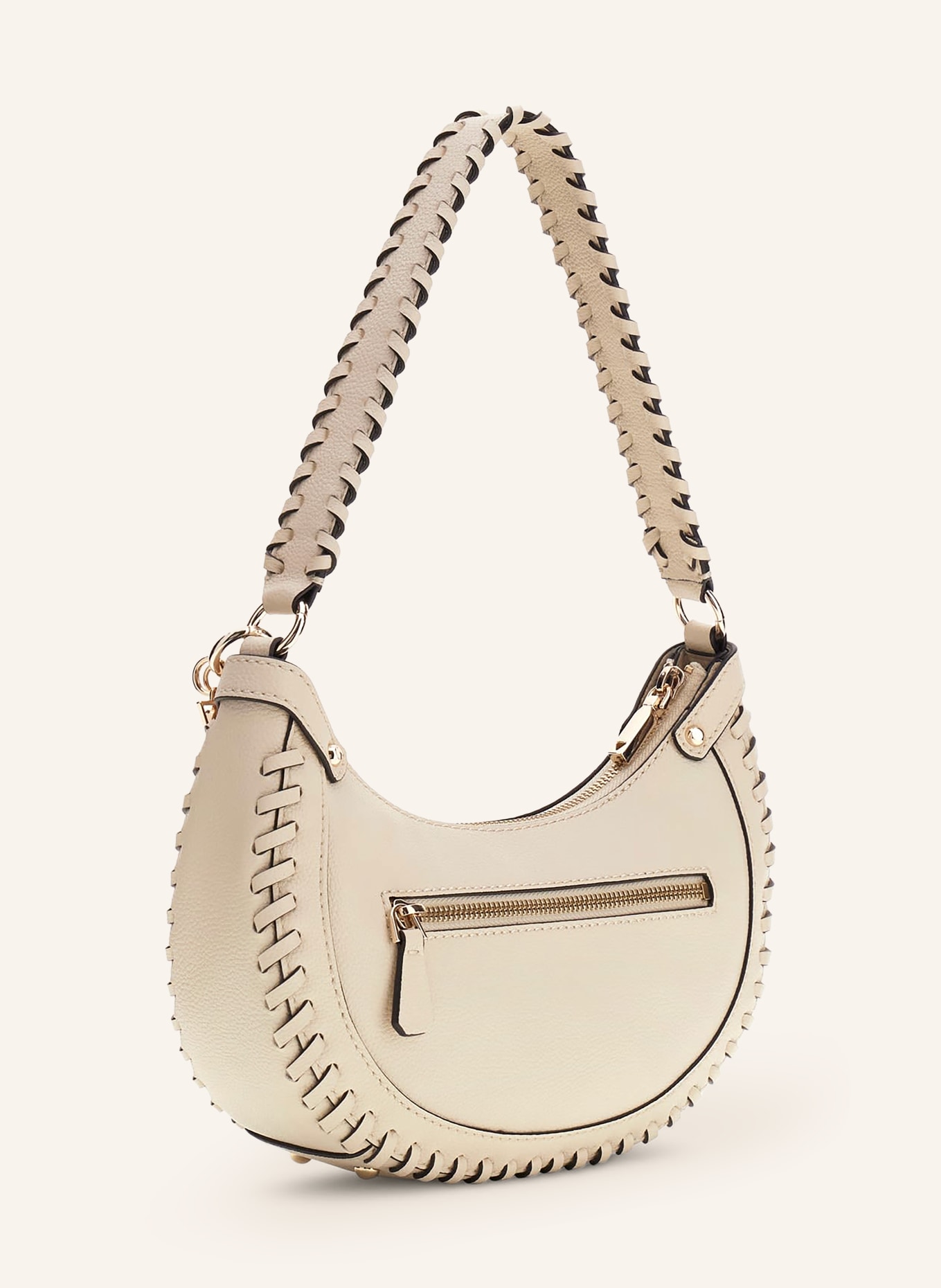 GUESS PETRA Bucket bag: LIGHT BROWN / GOLD