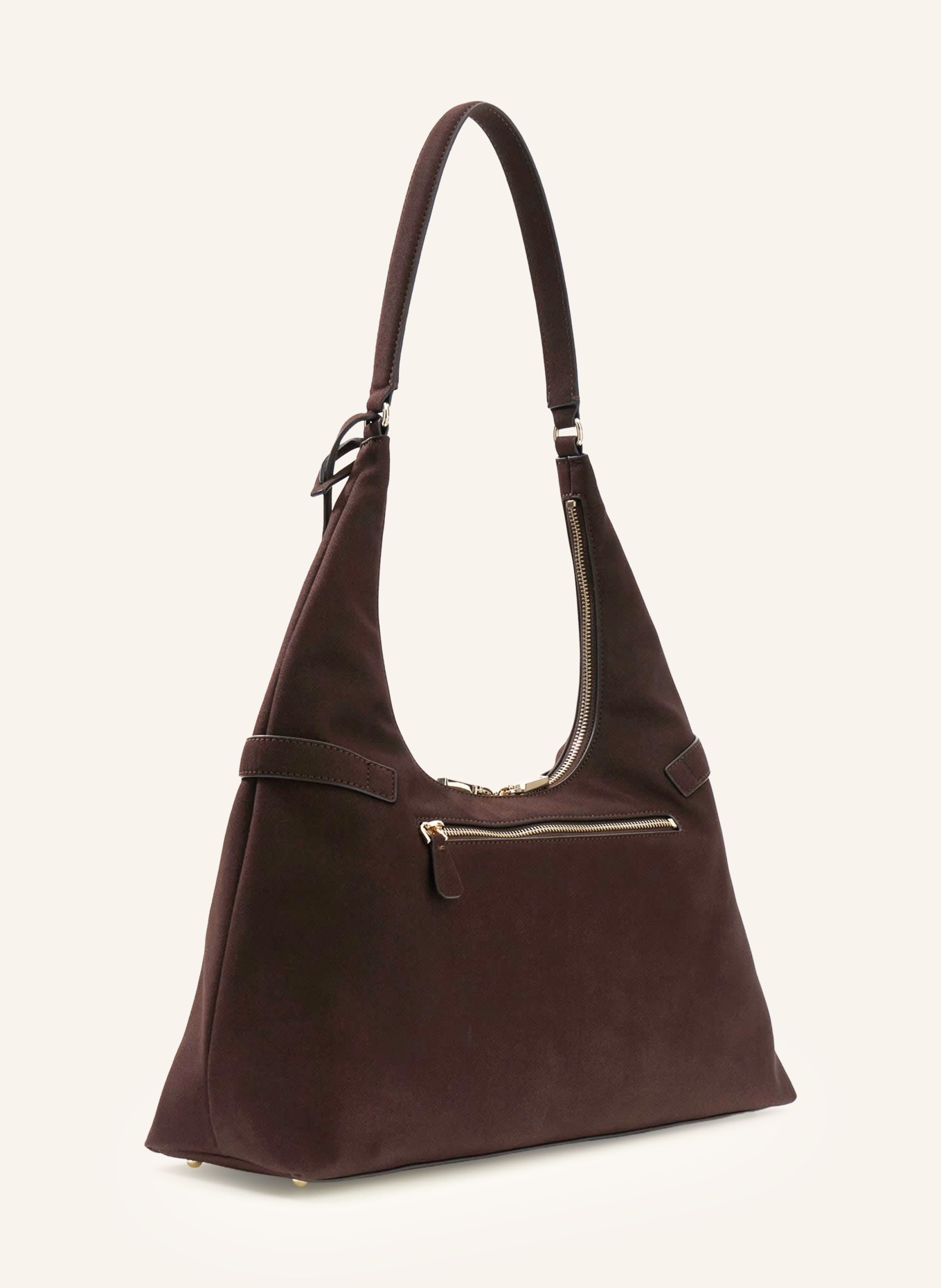 GUESS Beuteltasche ELLA: DUNKELBRAUN