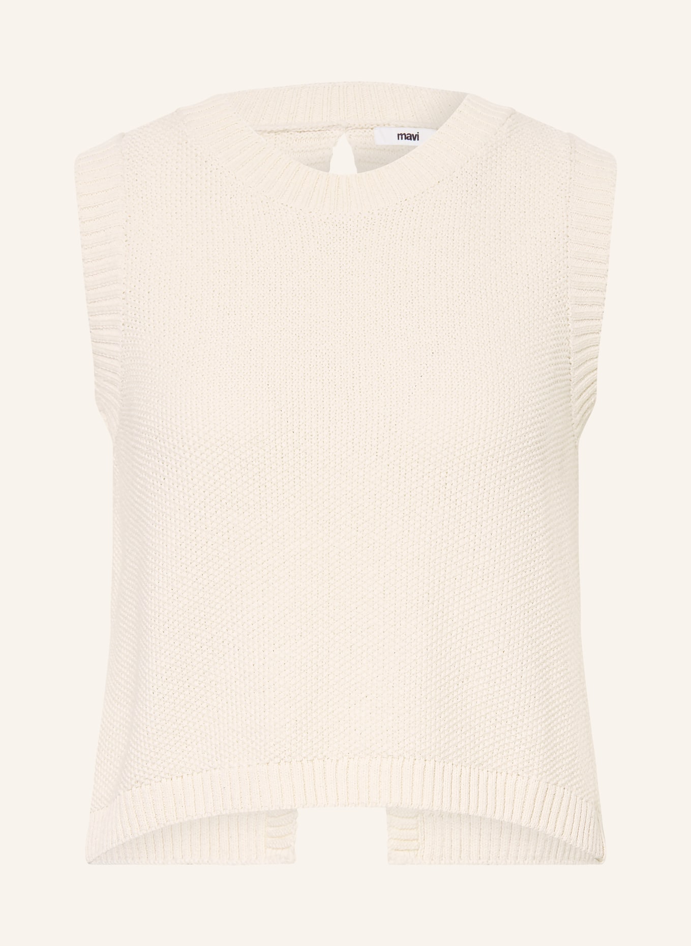 mavi Gebreide top: ECRU