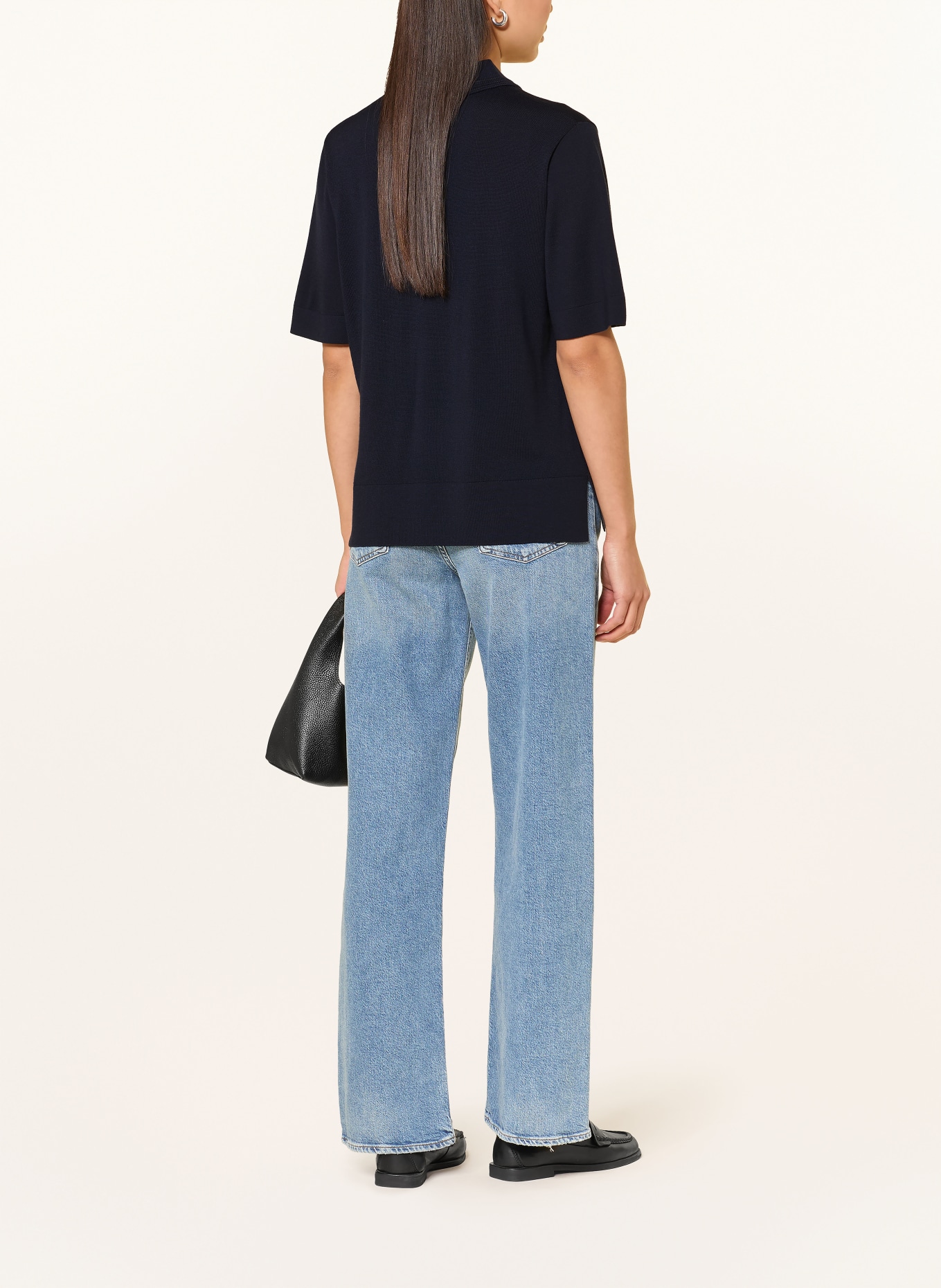 BOGNER Strick-Poloshirt MAUREEN: DUNKELBLAU