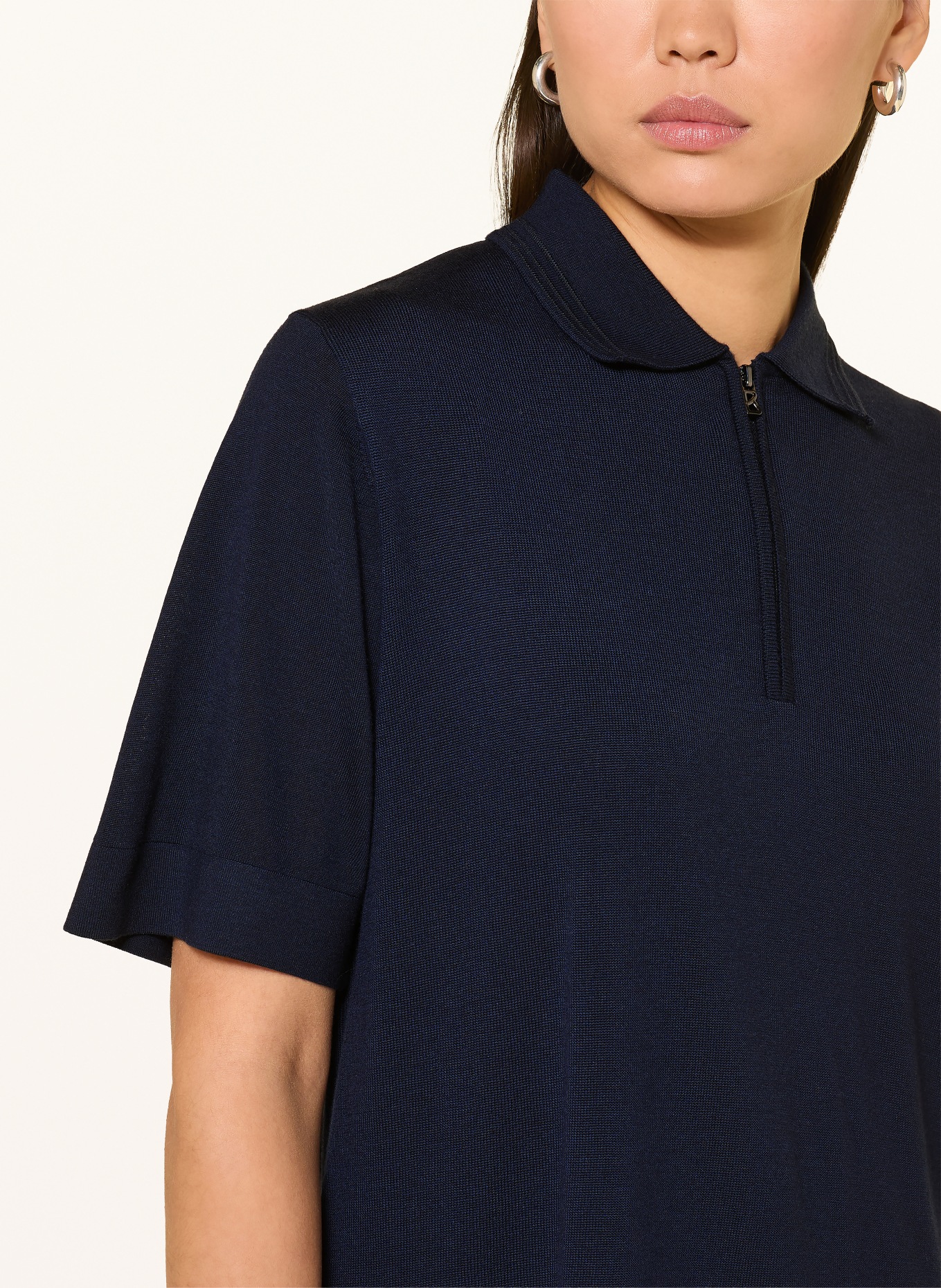BOGNER Strick-Poloshirt MAUREEN: DUNKELBLAU