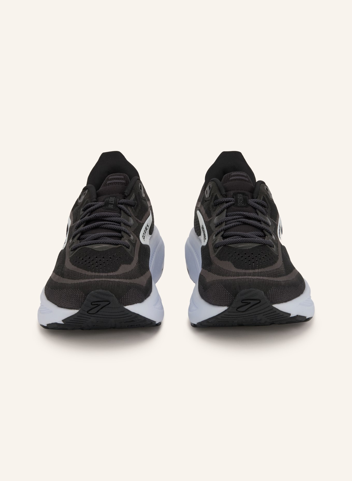 BROOKS Laufschuhe GHOST 18: SCHWARZ / DUNKELGRAU / WEISS
